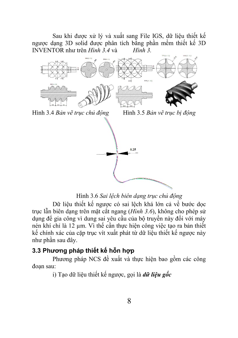 Tóm tắt Luận án Nghiên cứu tạo hình bộ đôi động học trục vít-dụng cụ gia công và ứng dụng để chế tạo trục vít máy nén khí trang 8