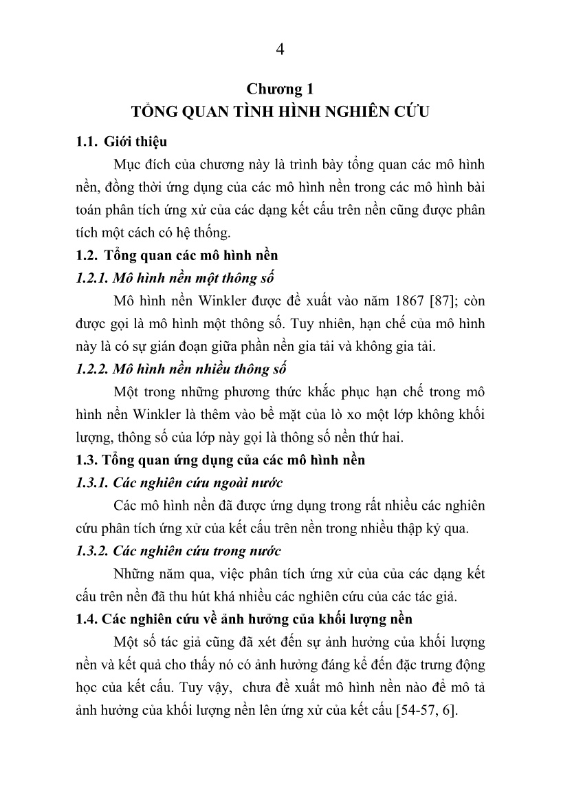 Tóm tắt Luận án Ảnh hưởng của khối lượng nền lên ứng xử động của kết cấu dầm và tấm trang 6