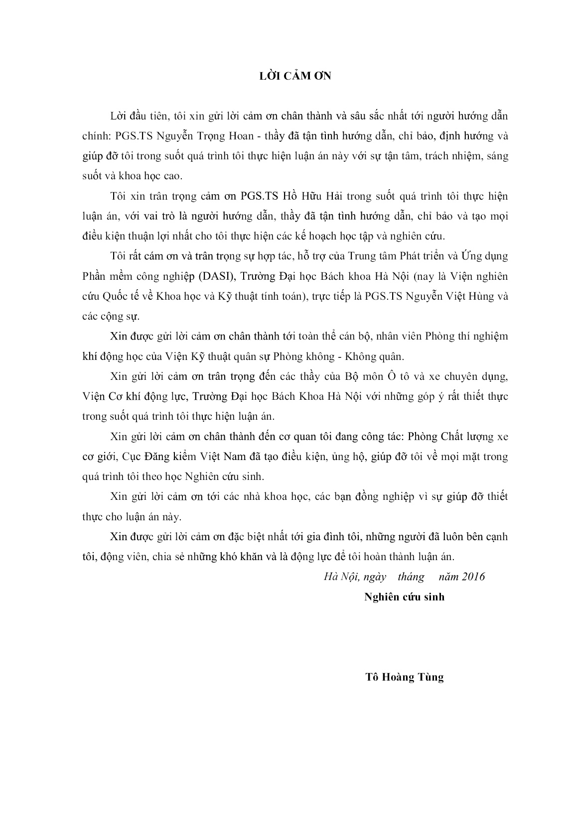 Luận án Nghiên cứu cải thiện dạng khí động học vỏ xe khách lắp ráp tại Việt Nam trang 4
