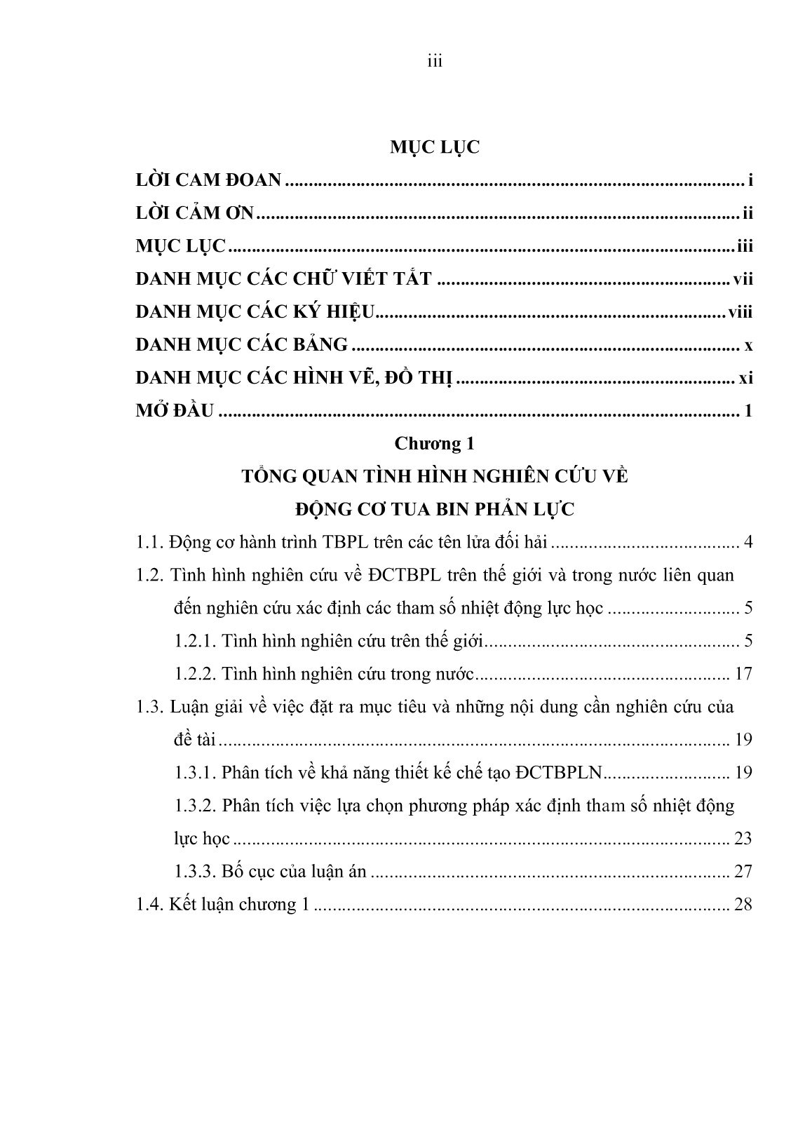 Luận án Nghiên cứu xác định các tham số nhiệt động lực học của động cơ tua bin phản lực trên cơ sở các kích thước hình học trang 3