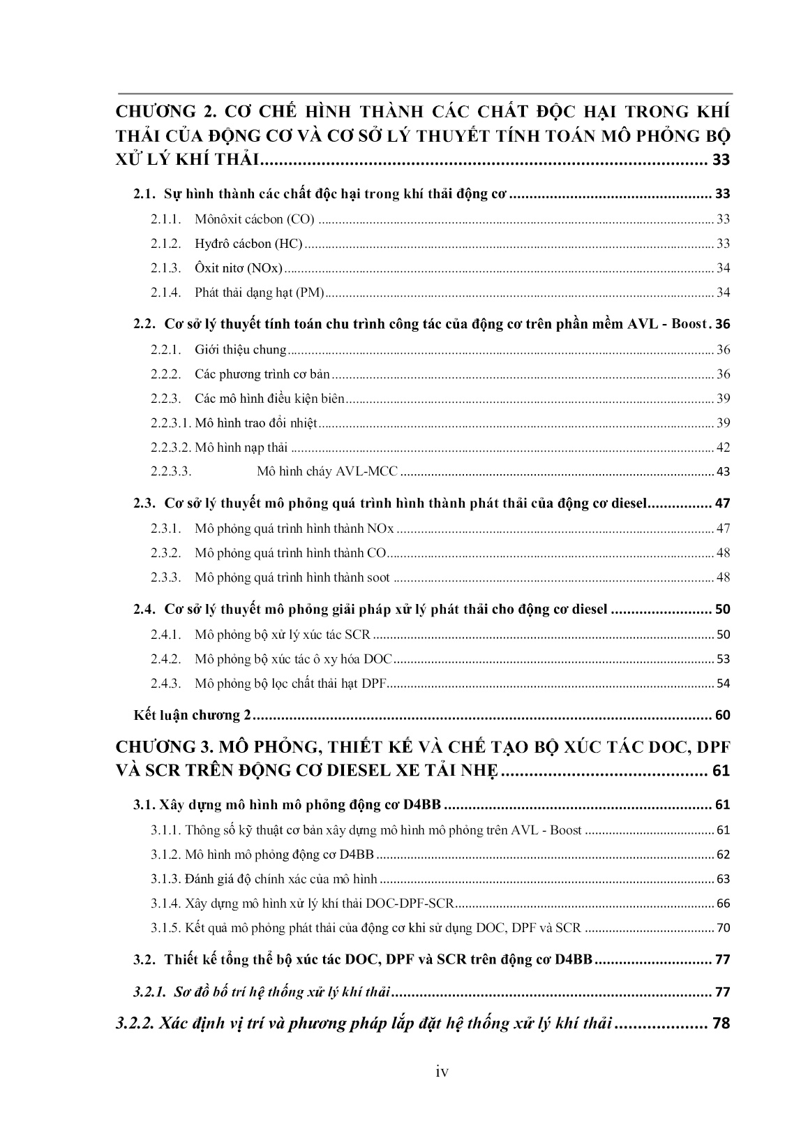 Luận án Nghiên cứu giảm phát thải độc hại cho động cơ diesel xe tải nhẹ đang lưu hành trang 4