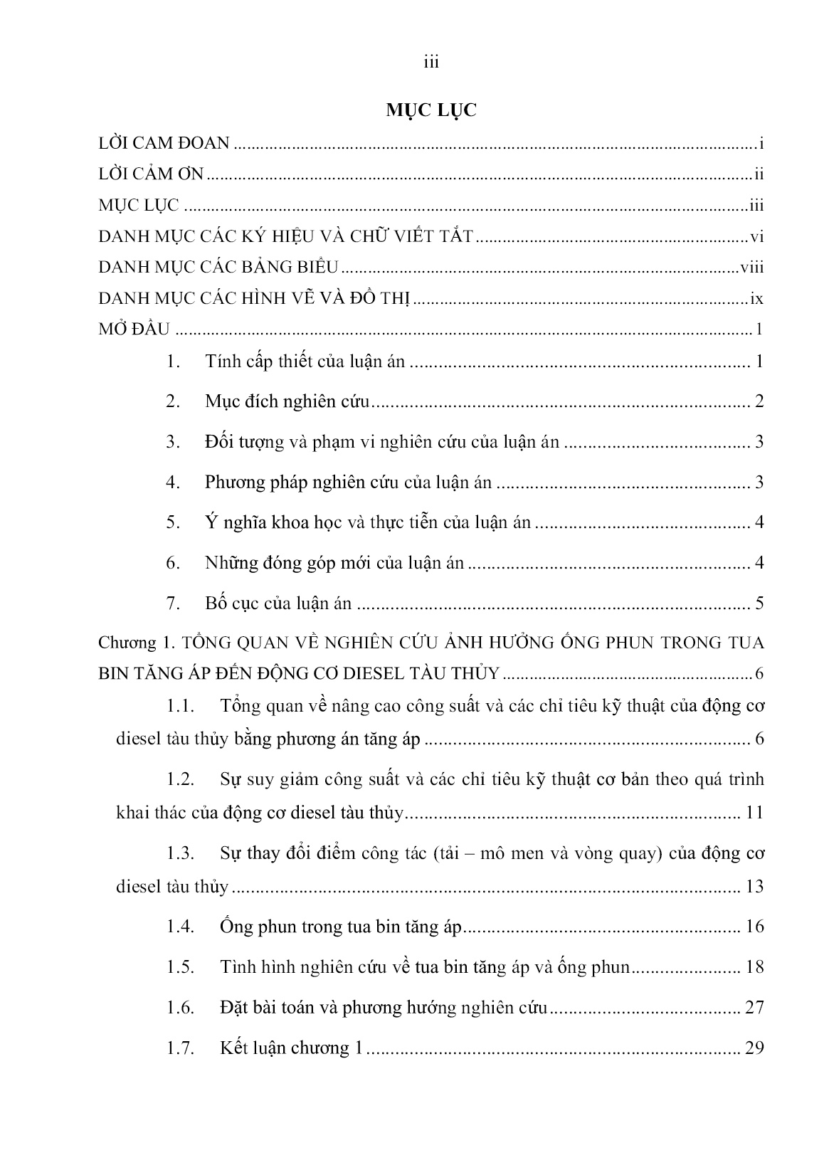 Luận án Nghiên cứu ảnh hưởng ống phun trong tua bin tăng áp đến công suất động cơ diesel tàu thủy trang 5