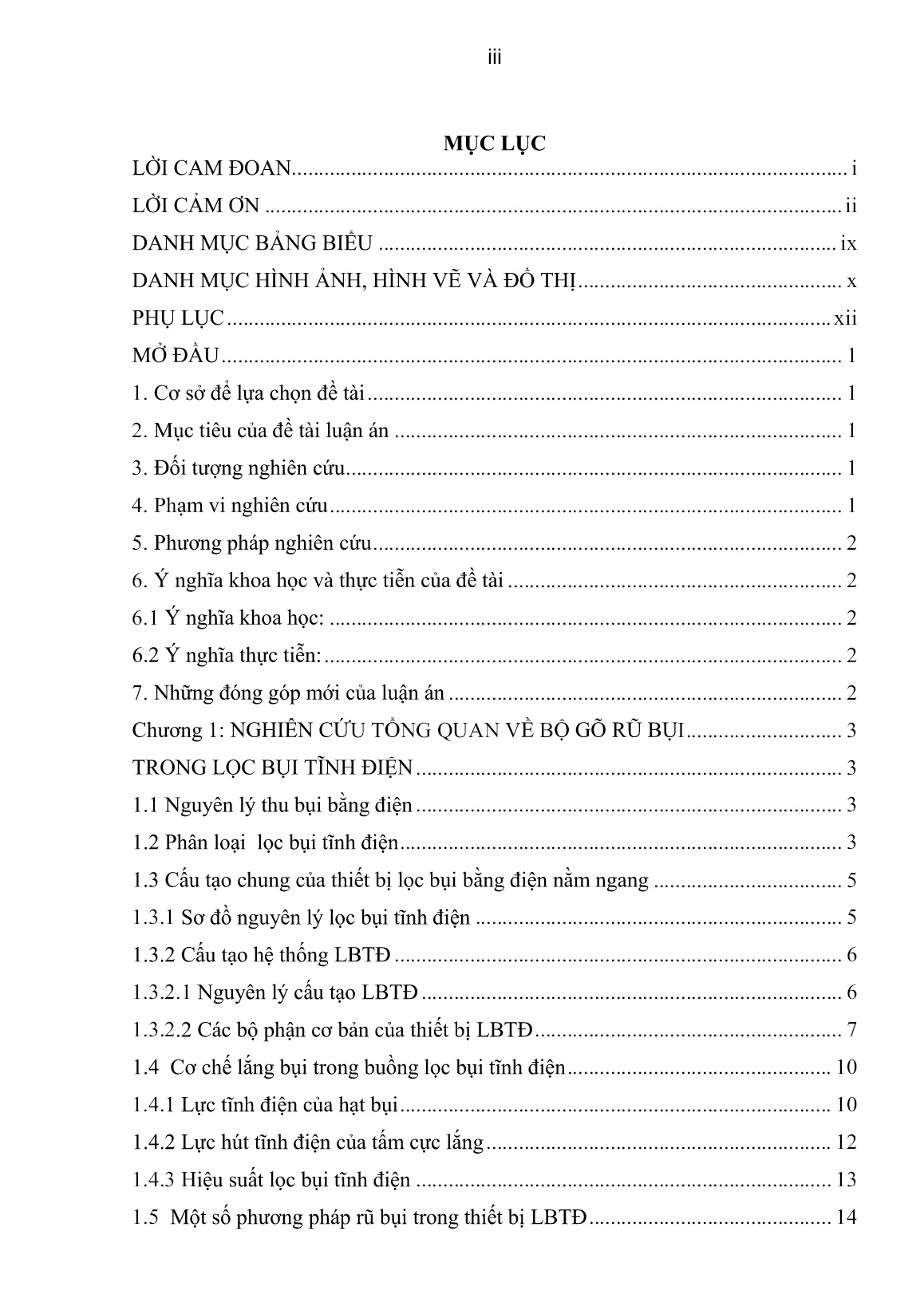 Luận án Nghiên cứu ảnh hưởng của một số thông số kỹ thuật của bộ gõ hệ thống cực lắng lọc bụi tĩnh điện tới khả năng rũ bụi trang 3