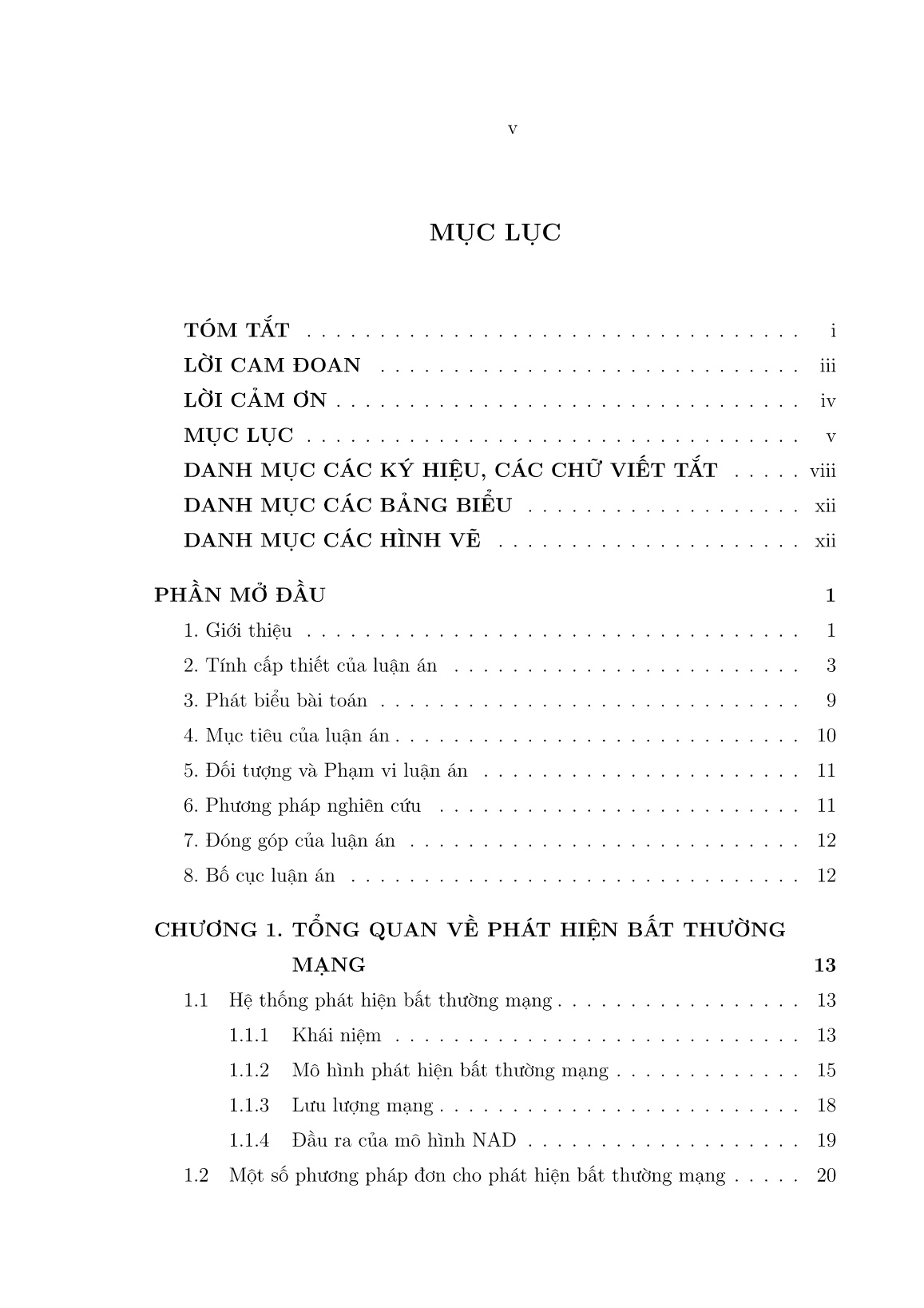 Luận án Phát triển một số mô hình phát hiện bất thường mạng dựa trên học sâu và tổng hợp dữ liệu trang 7