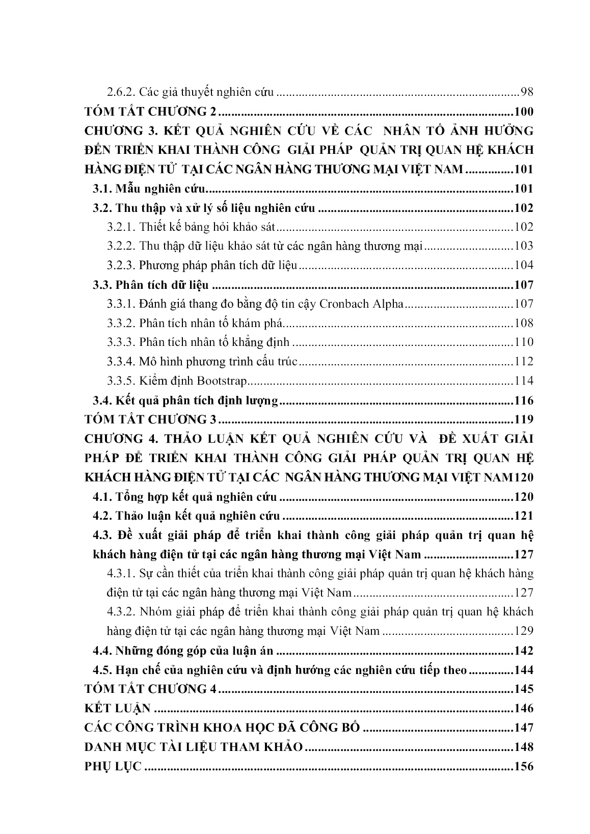 Luận án Nghiên cứu các nhân tố ảnh hưởng đến việc triển khai thành công giải pháp quản trị quan hệ khách hàng điện tử tại các ngân hàng thương mại Việt Nam trang 6