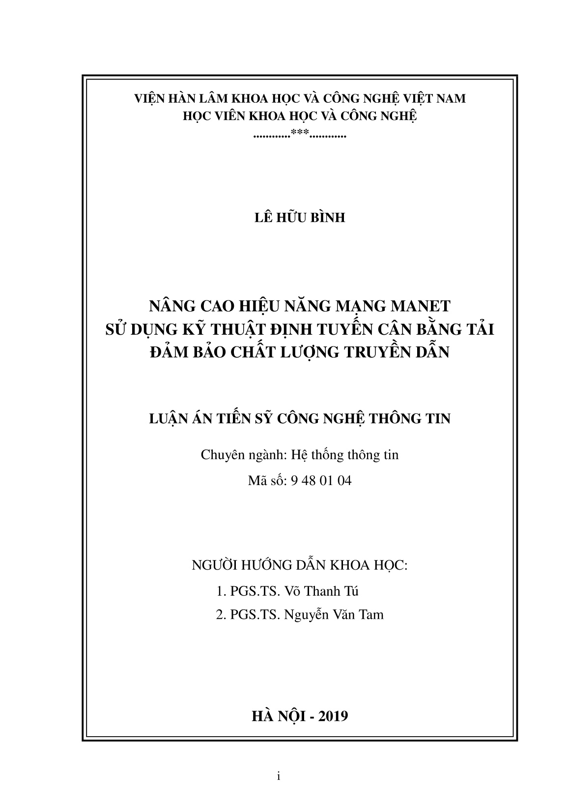 Luận án Nâng cao hiệu năng mạng manet sử dụng kỹ thuật định tuyến cân bằng tải đảm bảo chất lượng truyền dẫn trang 2