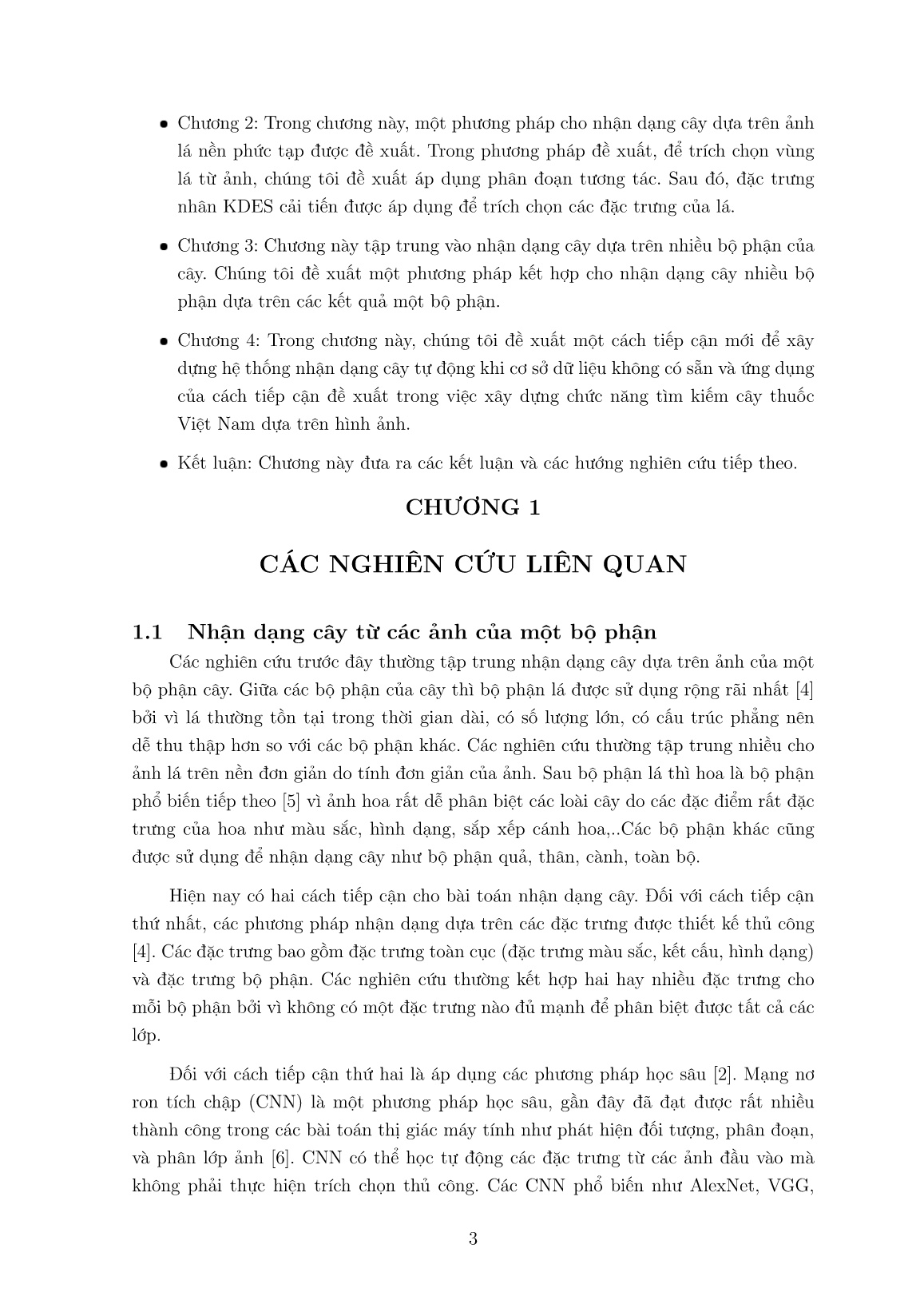 Luận án Nghiên cứu và phát triển các phương pháp nhận dạng cây dựa trên nhiều ảnh bộ phận của cây, có tương tác với người sử dụng trang 5