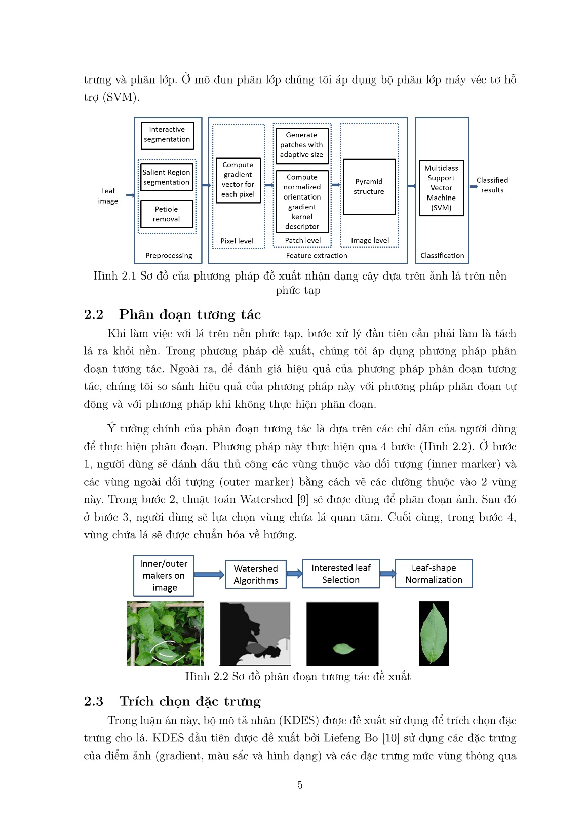 Luận án Nghiên cứu và phát triển các phương pháp nhận dạng cây dựa trên nhiều ảnh bộ phận của cây, có tương tác với người sử dụng trang 7