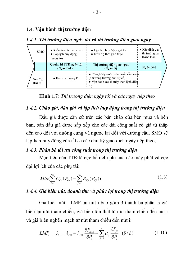 Luận án Ổn định điện áp hệ thống điện trong hoạt động thị trường điện trang 3