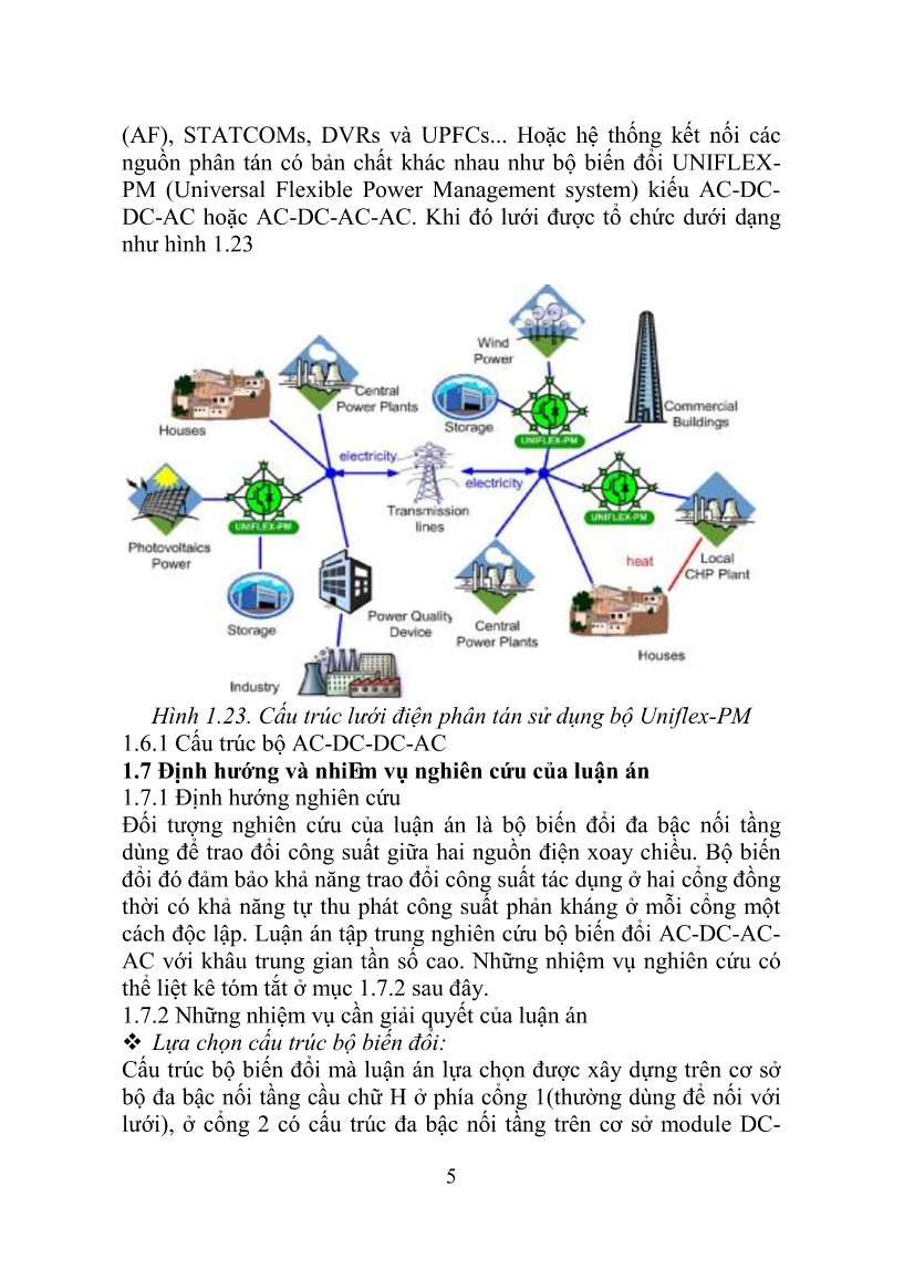 Luận án Điều khiển bộ biến đổi đa bậc nguồn áp ứng dụng trong các nguồn điện phân tán có nối lưới trang 8