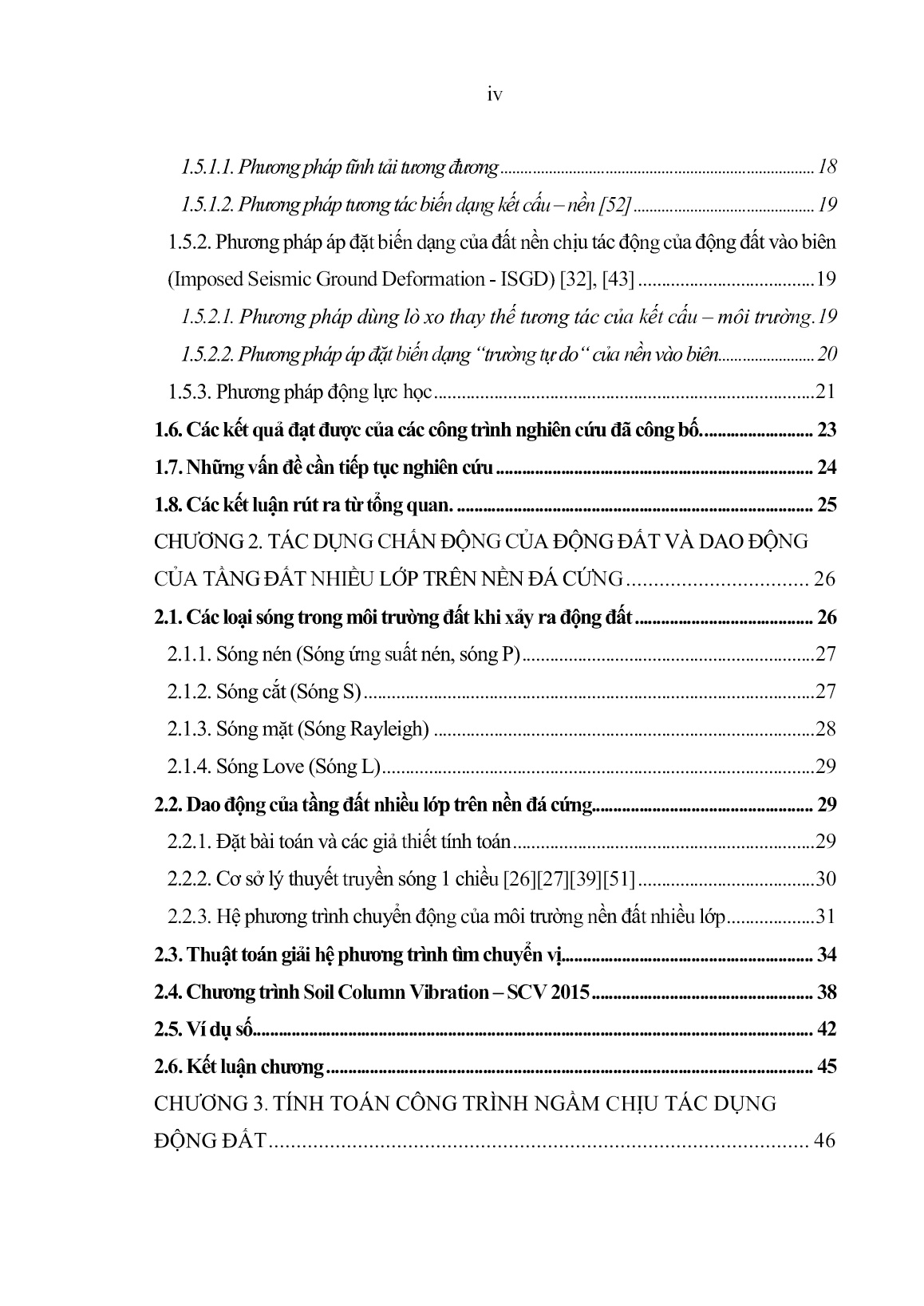 Luận án Nghiên cứu phương pháp tính kết cấu công trình ngầm đô thị trong nền đất yếu chịu tác dụng của động đất trang 2