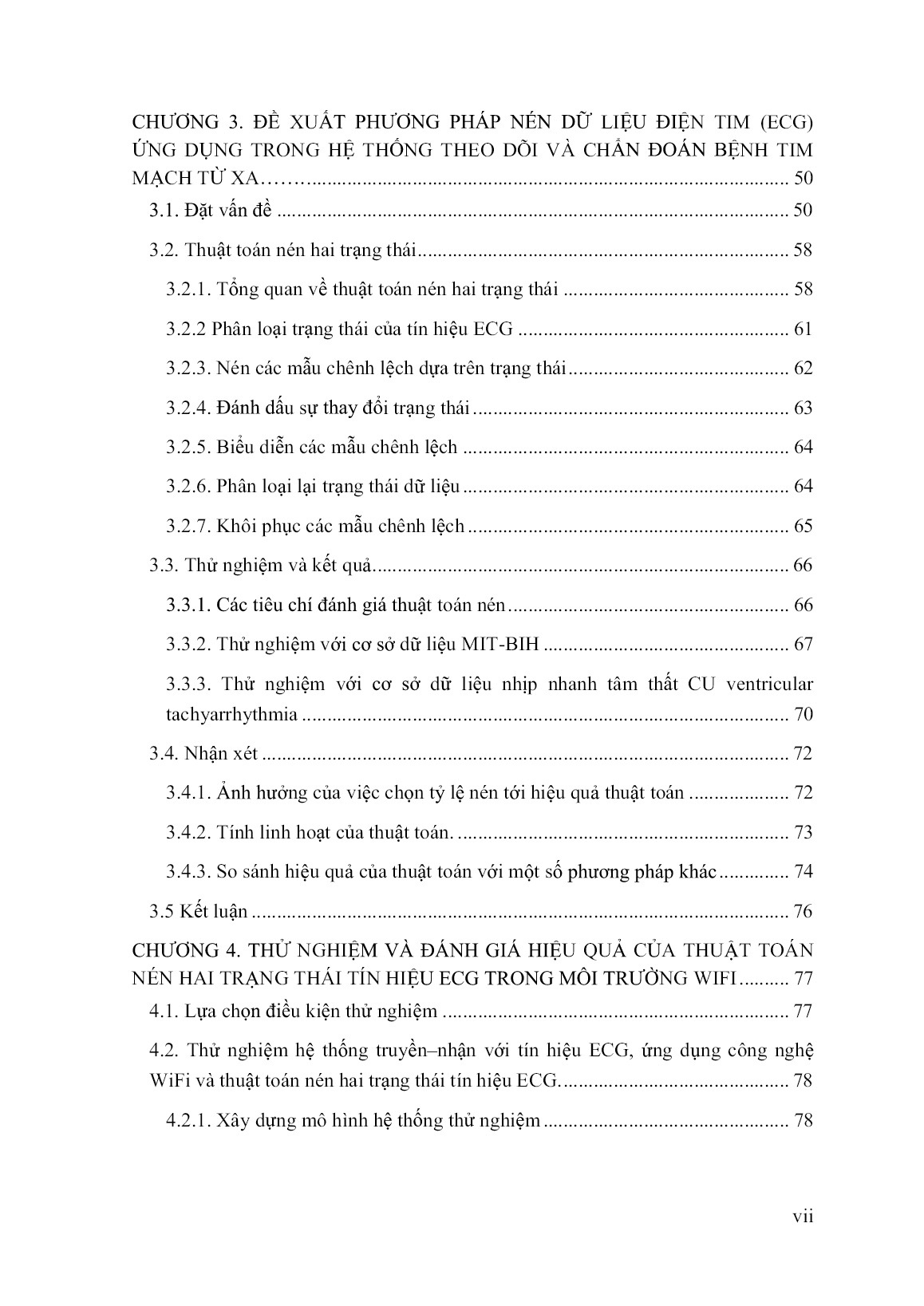 Luận án Loại trừ nhiễu và nén tín hiệu điện tim để ứng dụng trong môi trường truyền dẫn vô tuyến trang 7
