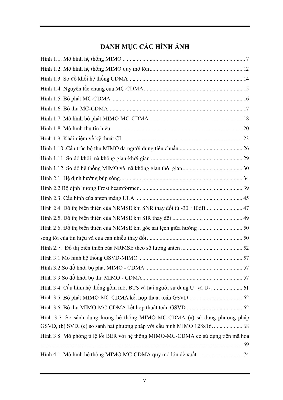 Luận án Giải pháp nâng cao hiệu năng hệ thống MIMO-MC-CDMA quy mô lớn trang 7