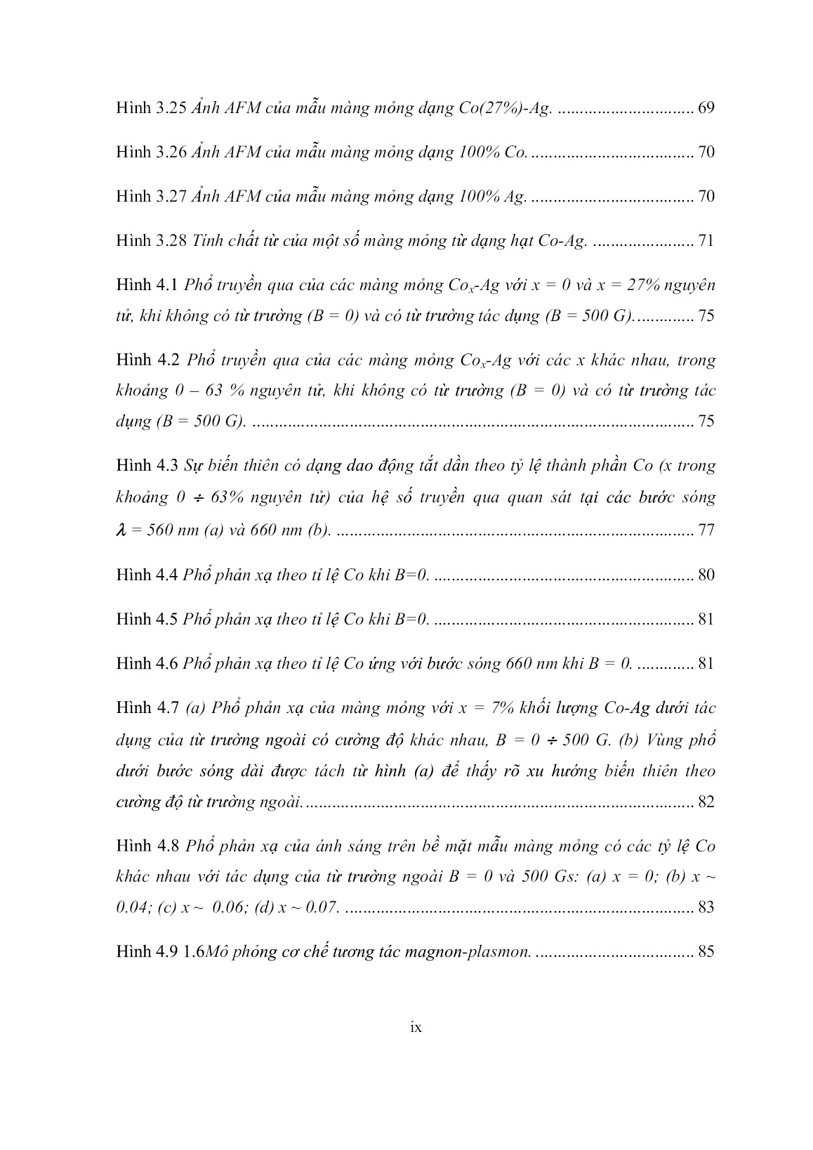 Luận án Hiện tượng plasmonic của các hạt nano sắt từ Co trong các màng mỏng Co-Ag và Co-Al2O3 trang 9