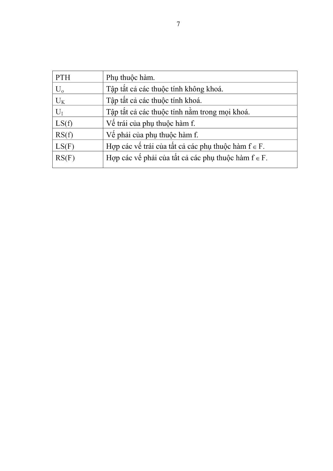 Luận án Các phụ thuộc logic trong mô hình dữ liệu dạng khối trang 8