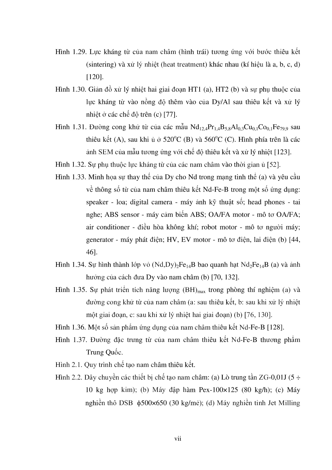 Luận án Nghiên cứu công nghệ chế tạo nam châm thiêu kết Nd-Fe-B có lực kháng từ cao trang 9