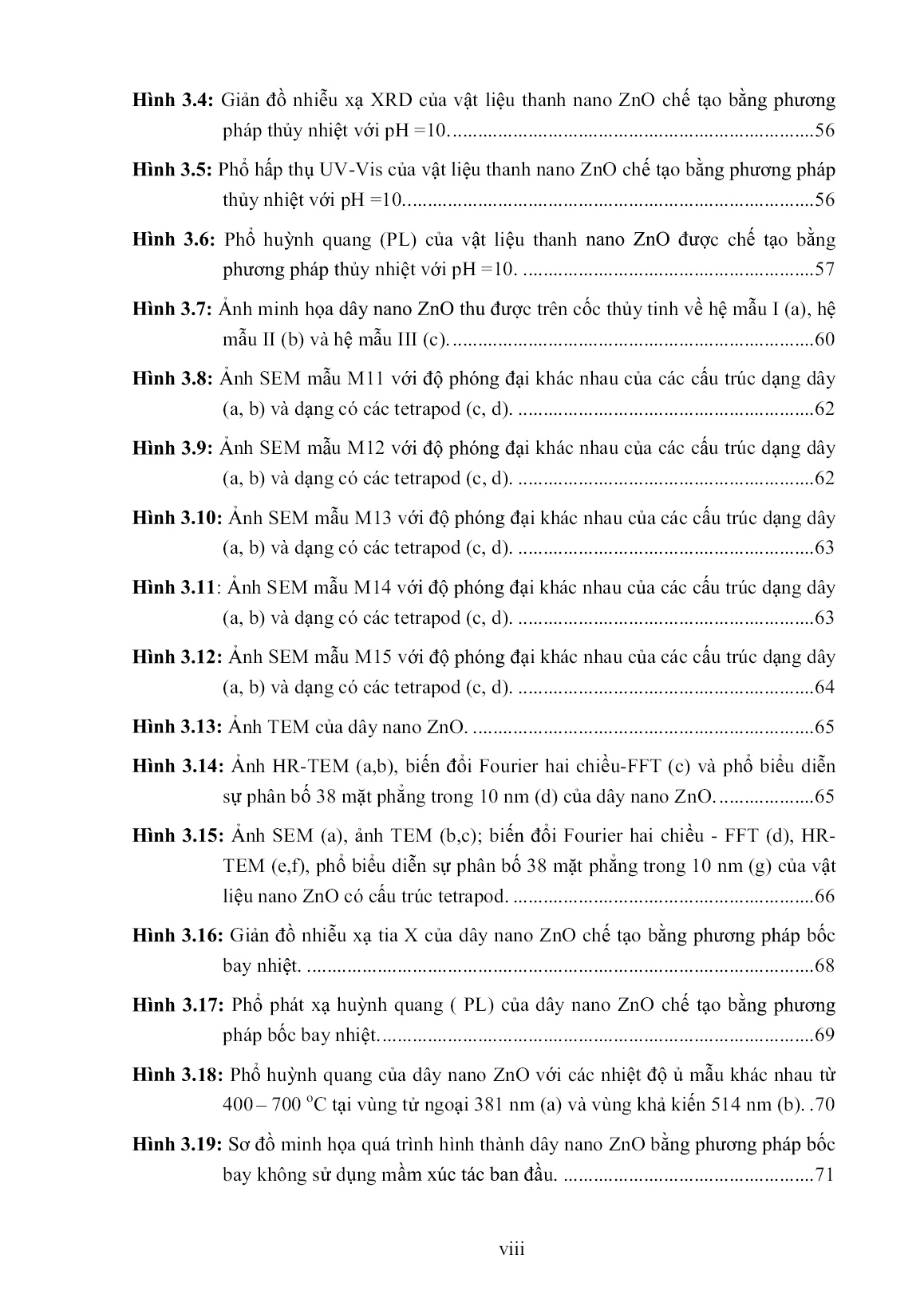 Luận án Nghiên cứu tổng hợp vật liệu ZnO cấu trúc nano một chiều ứng dụng cho cảm biến khí NO2 trang 8