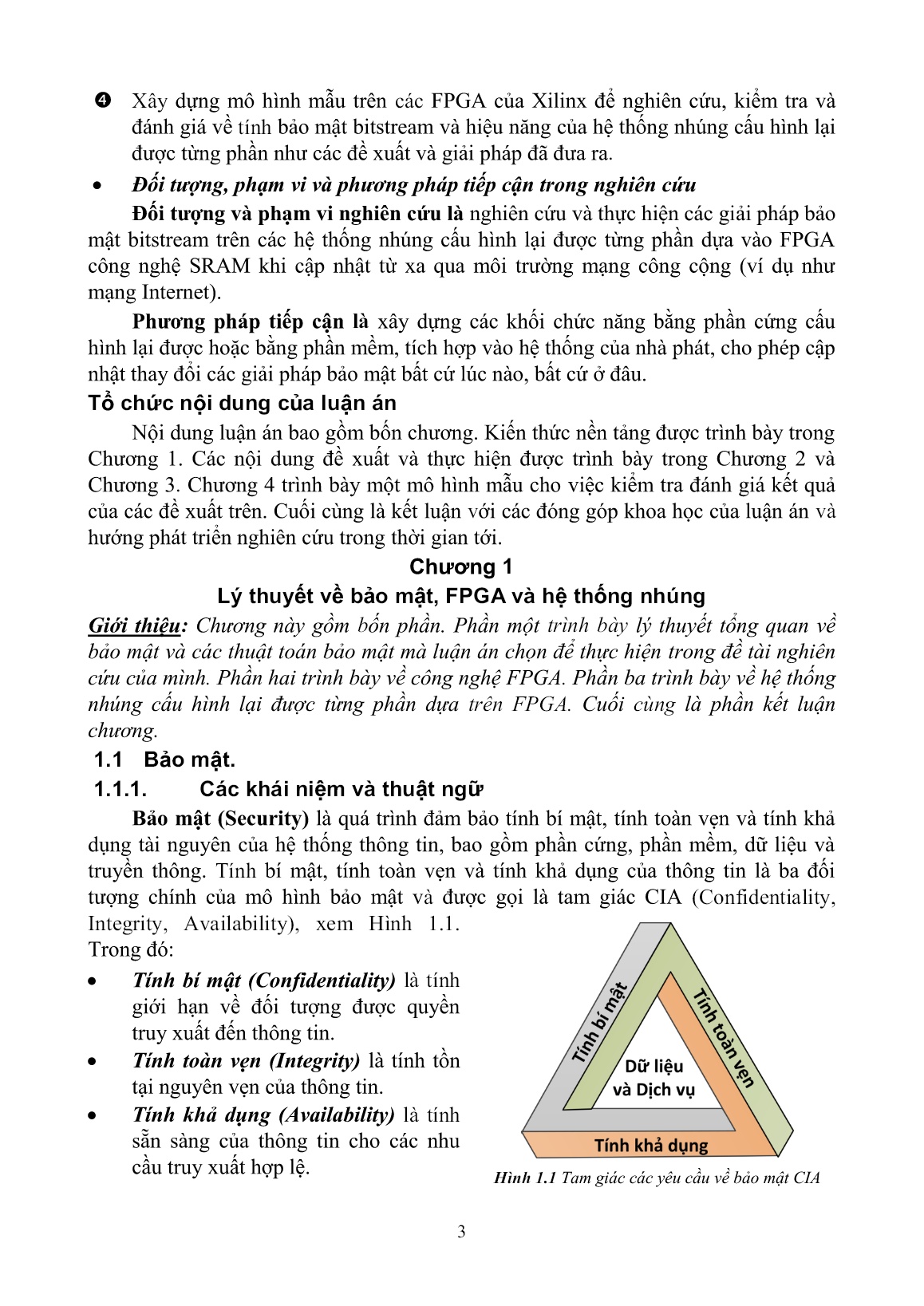 Luận án Bảo mật Bitstream FPGA trang 5