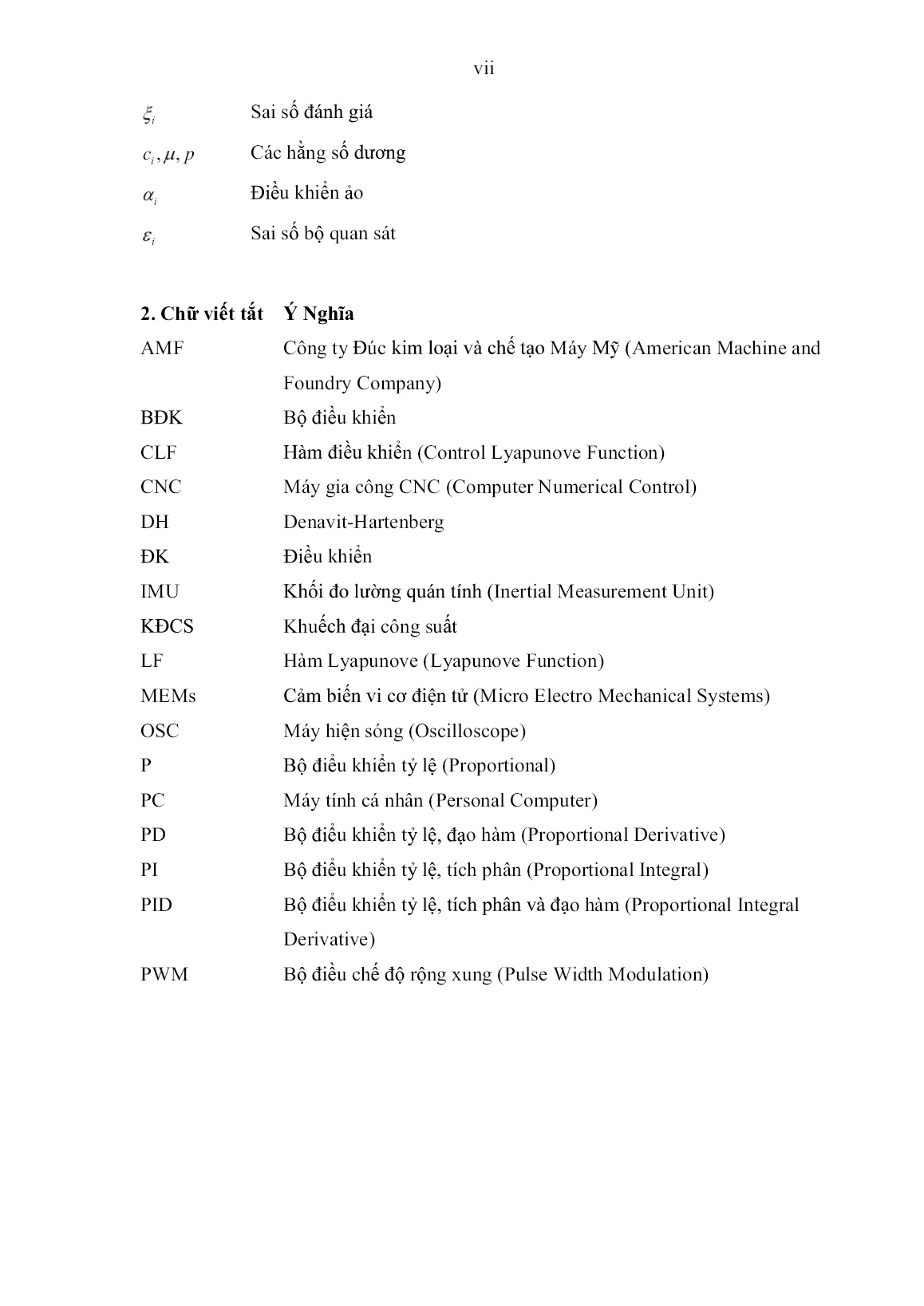 Luận án Tổng hợp hệ điều khiển tay máy có khớp đàn hồi ứng dụng cảm biến vi cơ quán tính trang 9