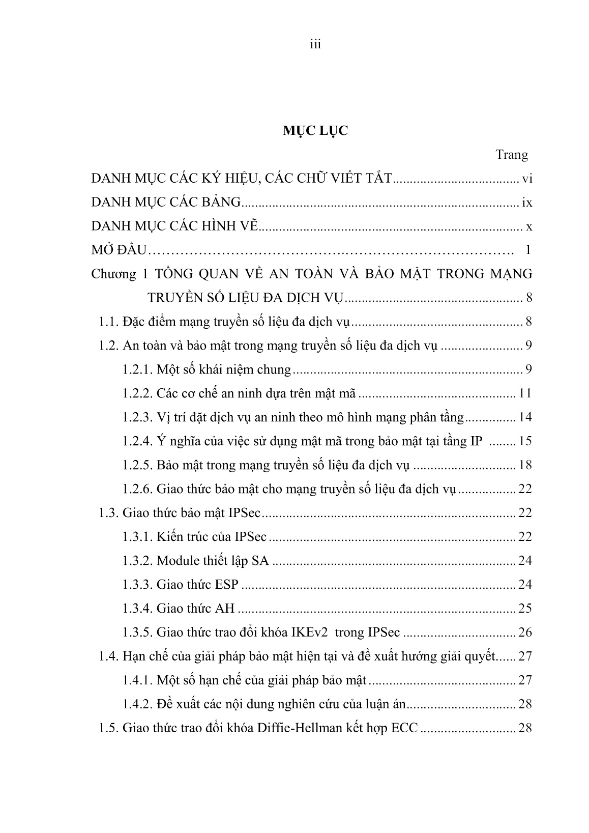 Luận án Nghiên cứu giải pháp nâng cao hiệu quả bảo mật thông tin trên mạng truyền số liệu đa dịch vụ trang 5
