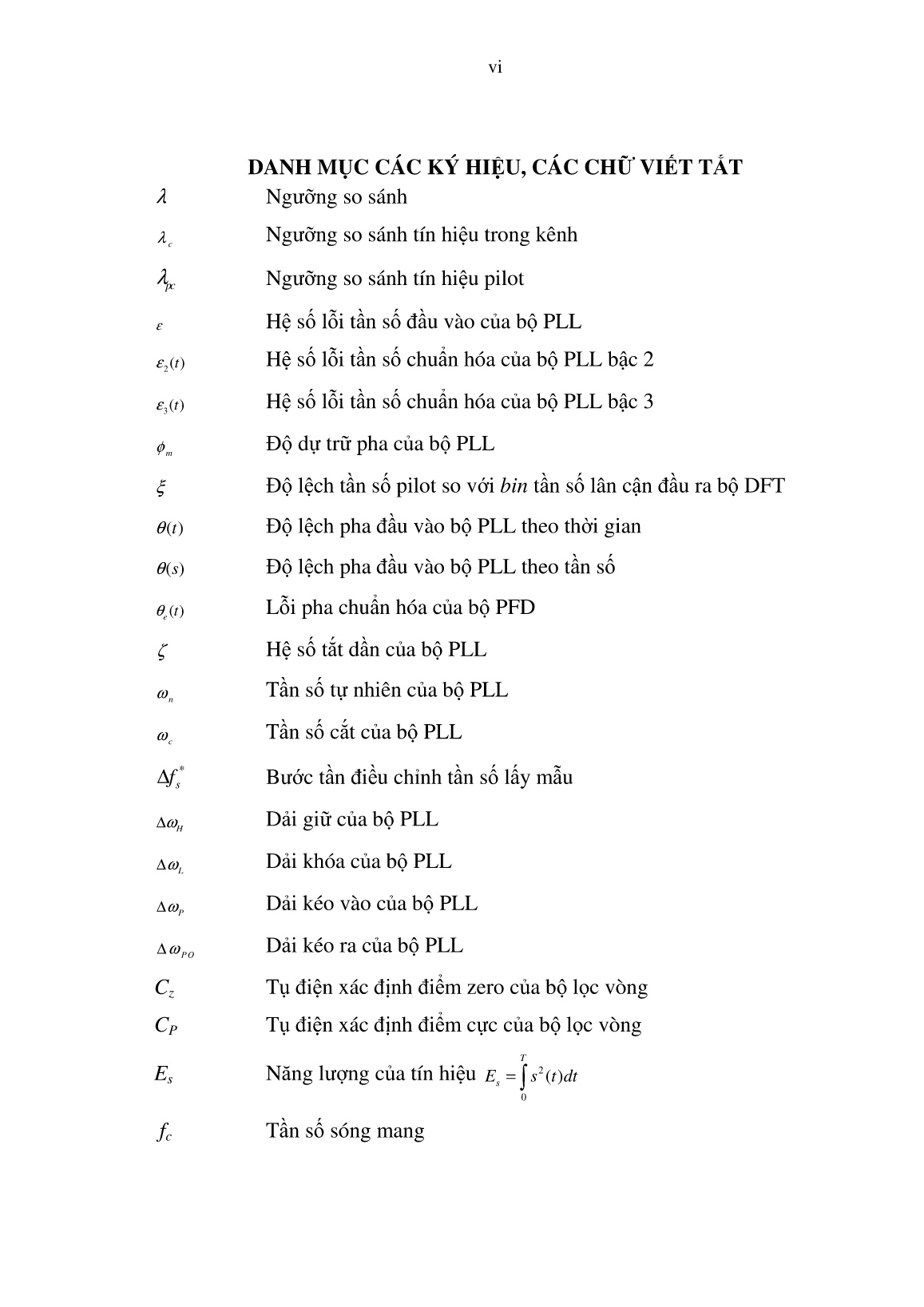 Luận án Giải pháp xử lý tín hiệu cho bộ cảm nhận phổ dải rộng trong hệ thống thông tin vô tuyến nhận thức trang 8