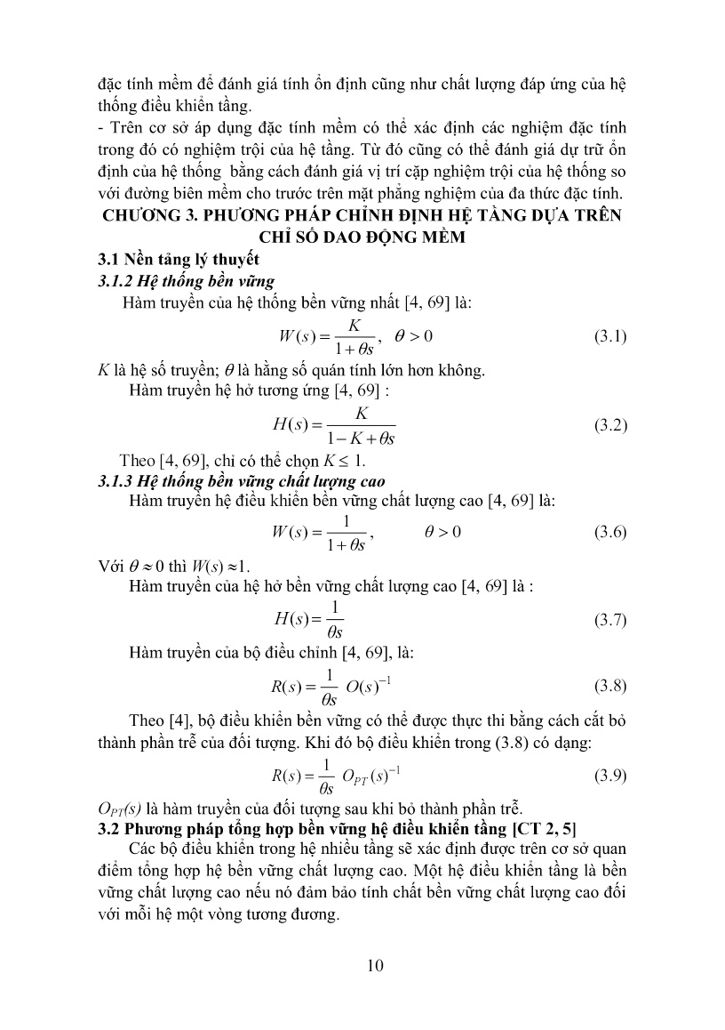Luận án Nghiên cứu phát triển lý thuyết hệ điều khiển nhiều tầng trong điều khiển quá trình nhiệt trên cơ sở chỉ số dao động mềm trang 10