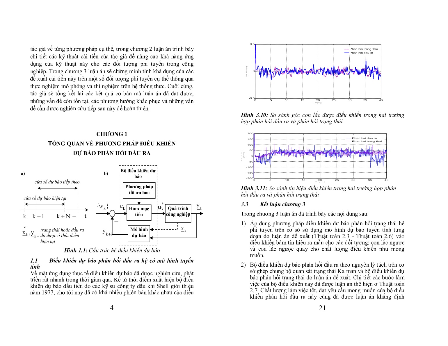 Luận án Ứng dụng lọc kalman mở rộng (EKF) trong điều khiển dự báo cho một lớp đối tượng phi tuyến trang 6