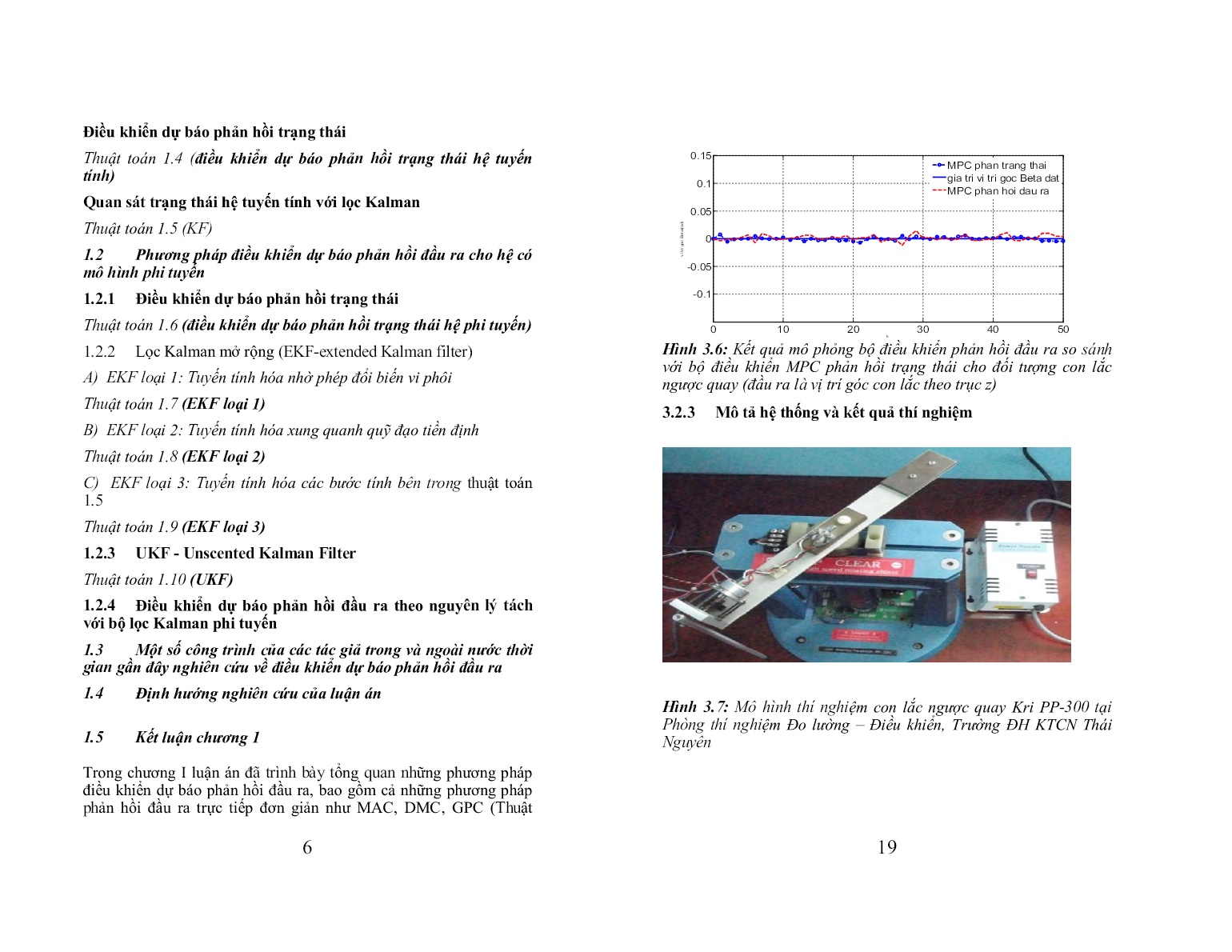 Luận án Ứng dụng lọc kalman mở rộng (EKF) trong điều khiển dự báo cho một lớp đối tượng phi tuyến trang 8