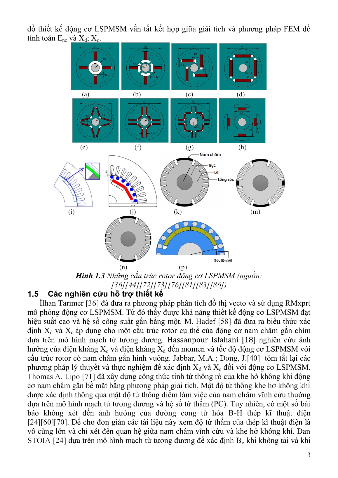 Luận án Nghiên cứu thiết kế tối ưu động cơ đồng bộ ba pha nam châm vĩnh cửu trang 5