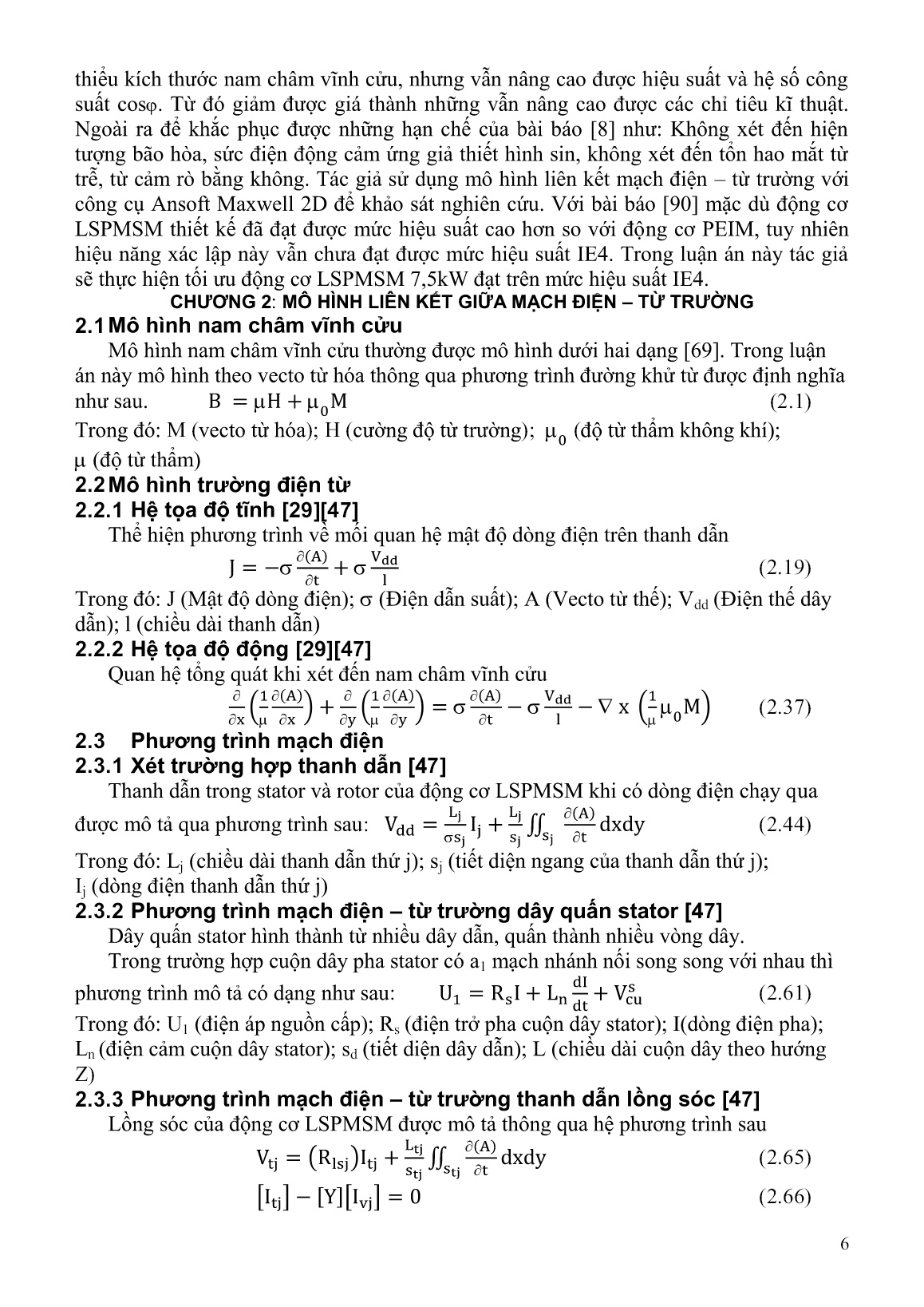 Luận án Nghiên cứu thiết kế tối ưu động cơ đồng bộ ba pha nam châm vĩnh cửu trang 8
