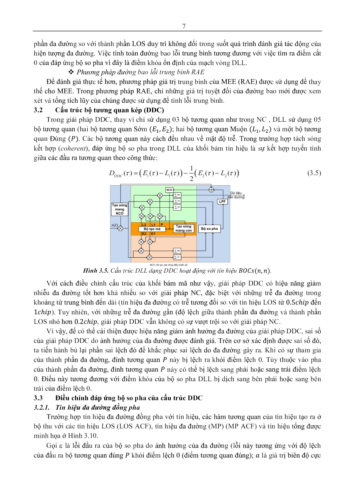 Luận án Nghiên cứu nâng cao hiệu năng bám mã cho DLL sử dụng cấu trúc đa tương quan như cải tiến cấu trúc DDC và tối ưu cấu trúc MGD trang 7