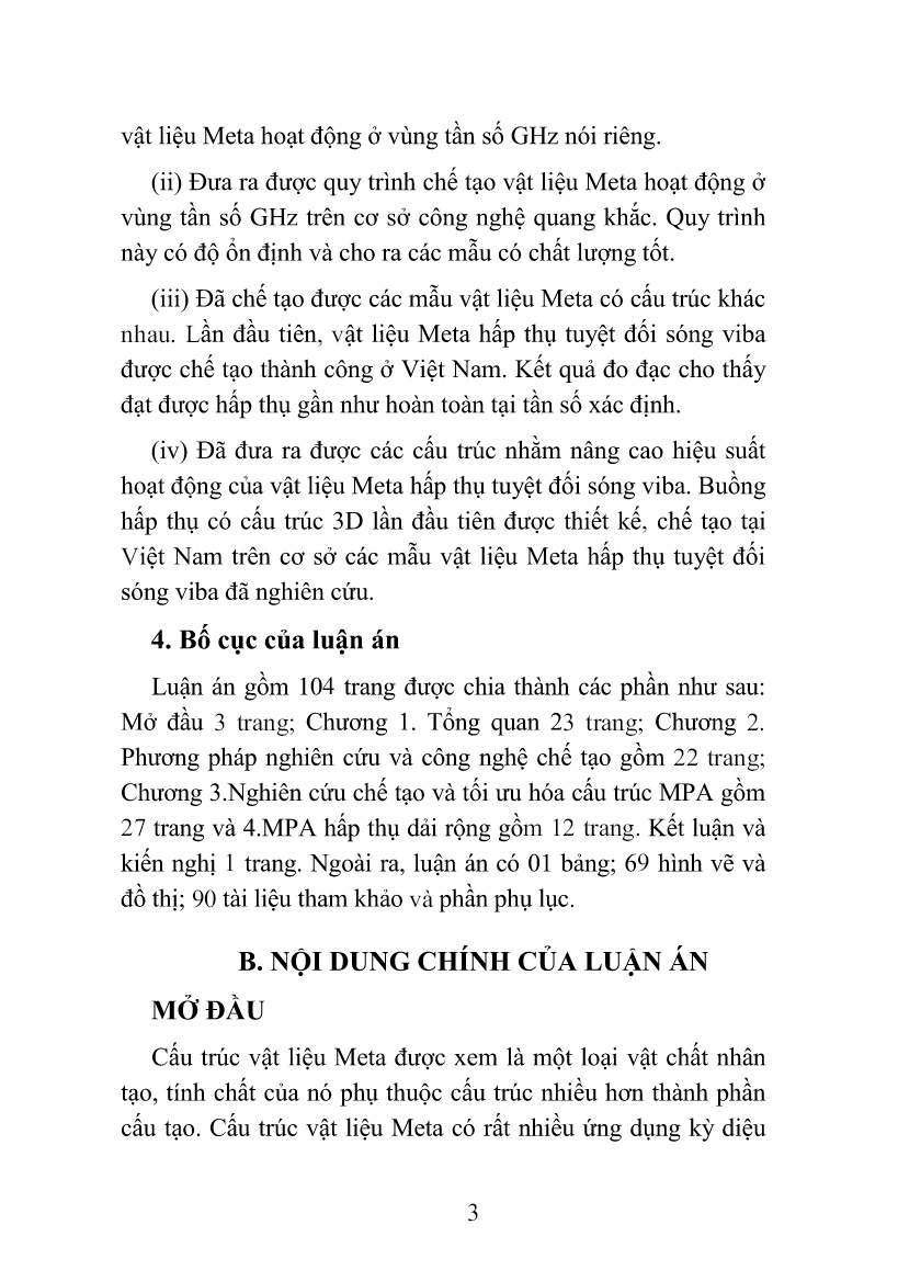 Luận án Nghiên cứu chế tạo và tính chất hấp thụ tuyệt đối sóng vi ba của vật liệu Meta (Metamaterials) trang 7