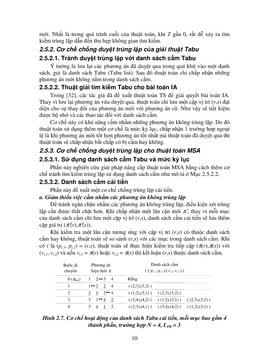Luận án Nghiên cứu, cải tiến các thuật toán IA nhằm tăng độ ổn định, tốc độ thực hiện và độ tối ưu của thuật toán trang 10