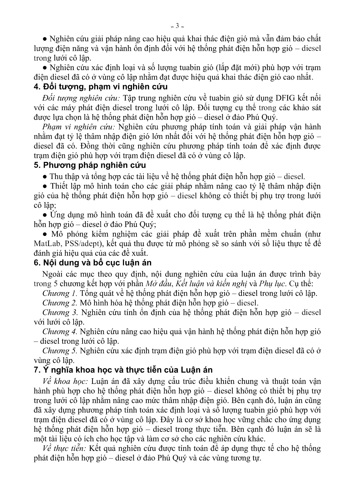 Luận án Nghiên cứu hệ thống phát điện gió – diesel nhằm nâng cao mức thâm nhập điện gió với lưới cô lập trang 5