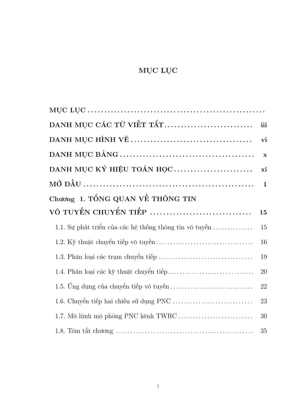 Luận án Truyền dẫn mimo trong các hệ thống vô tuyến hợp tác và chuyển tiếp hai chiều sử dụng PNC trang 6