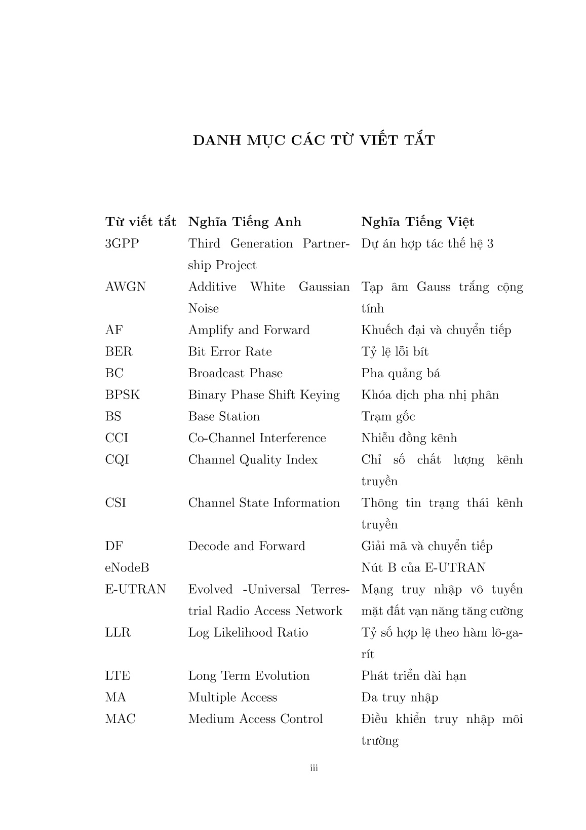 Luận án Truyền dẫn mimo trong các hệ thống vô tuyến hợp tác và chuyển tiếp hai chiều sử dụng PNC trang 8