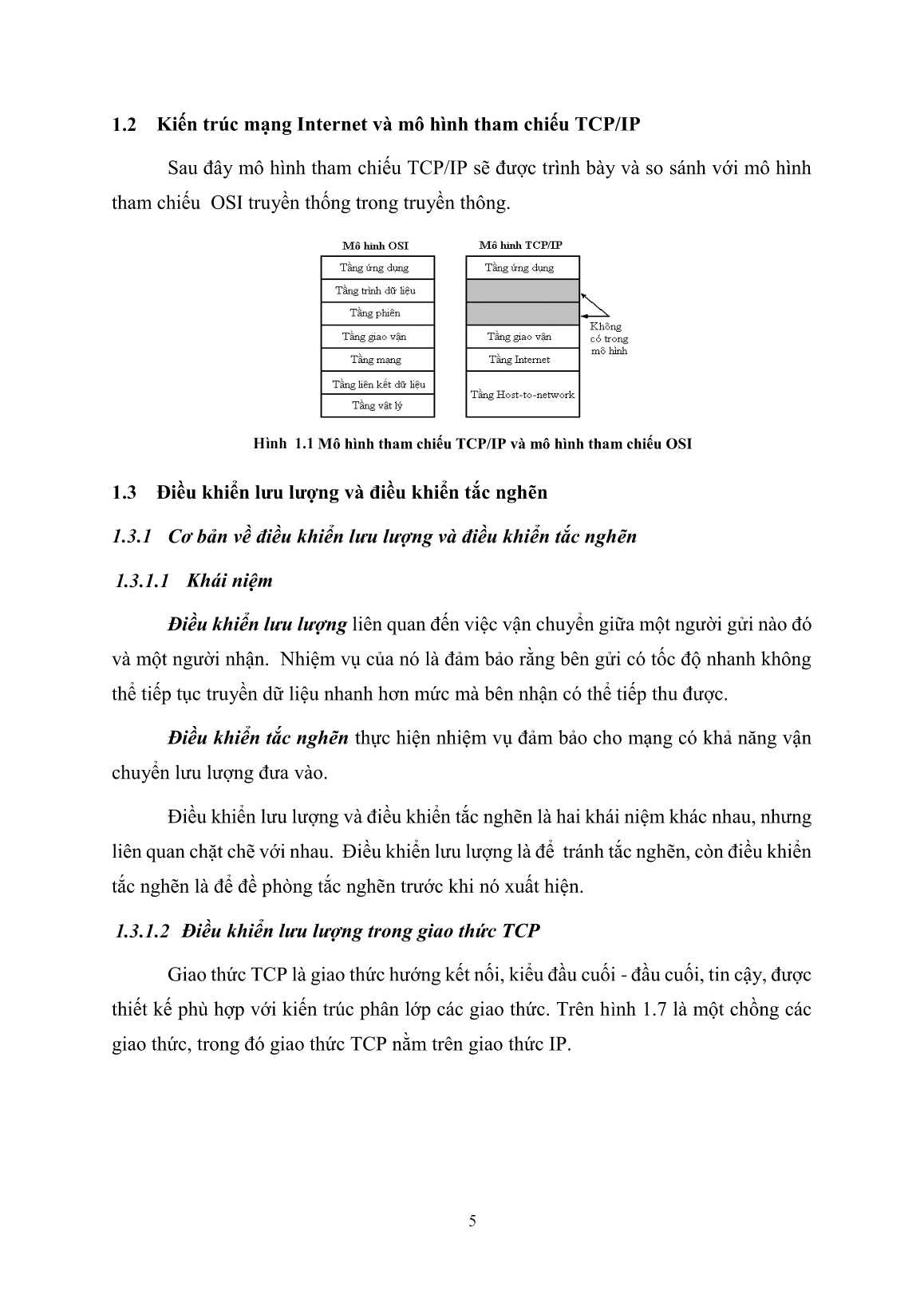 Luận án Mô hình tự thích nghi – giao thức họ TCP cho các ứng dụng đa phương tiện trong mạng không dây trang 5