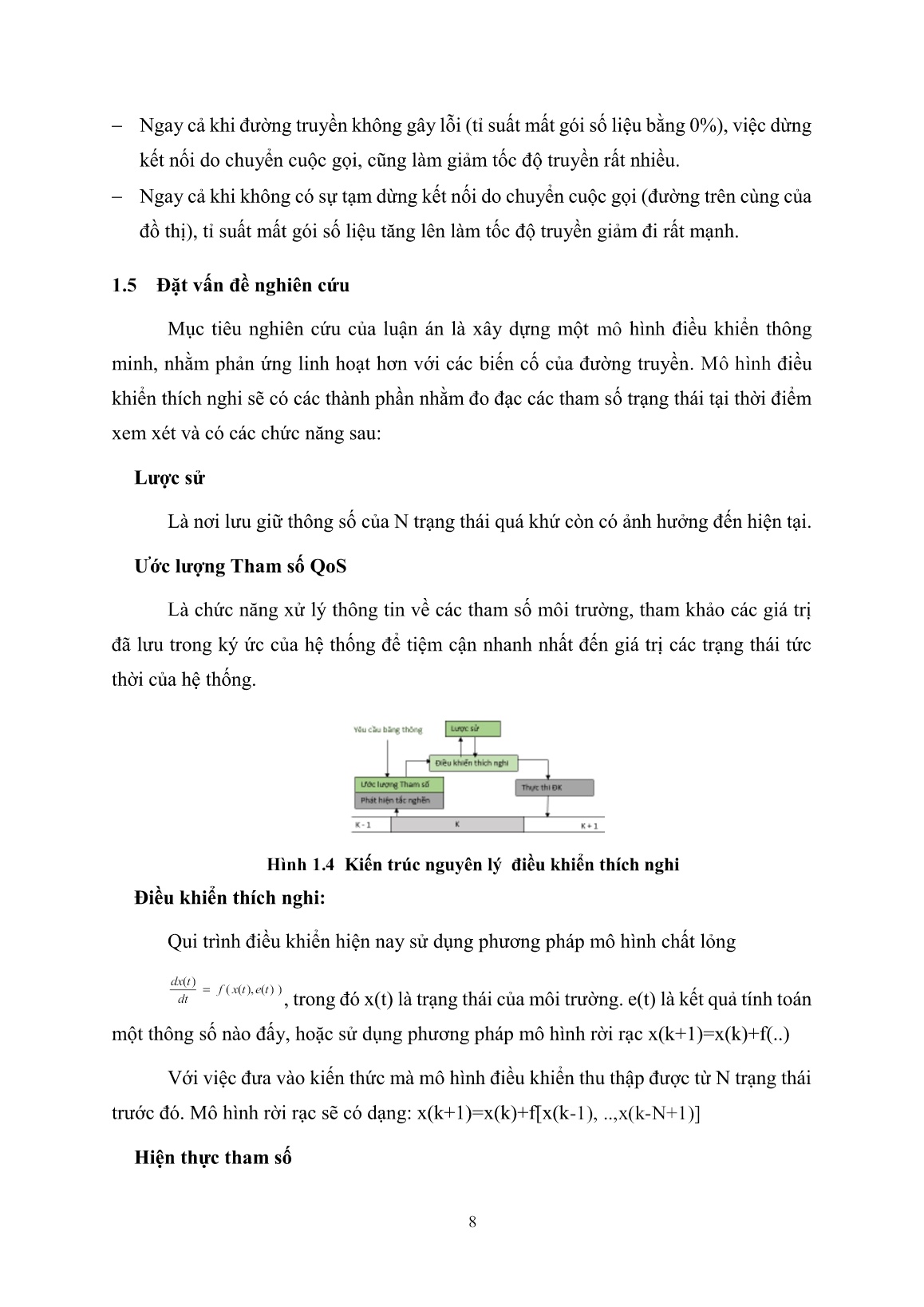 Luận án Mô hình tự thích nghi – giao thức họ TCP cho các ứng dụng đa phương tiện trong mạng không dây trang 8