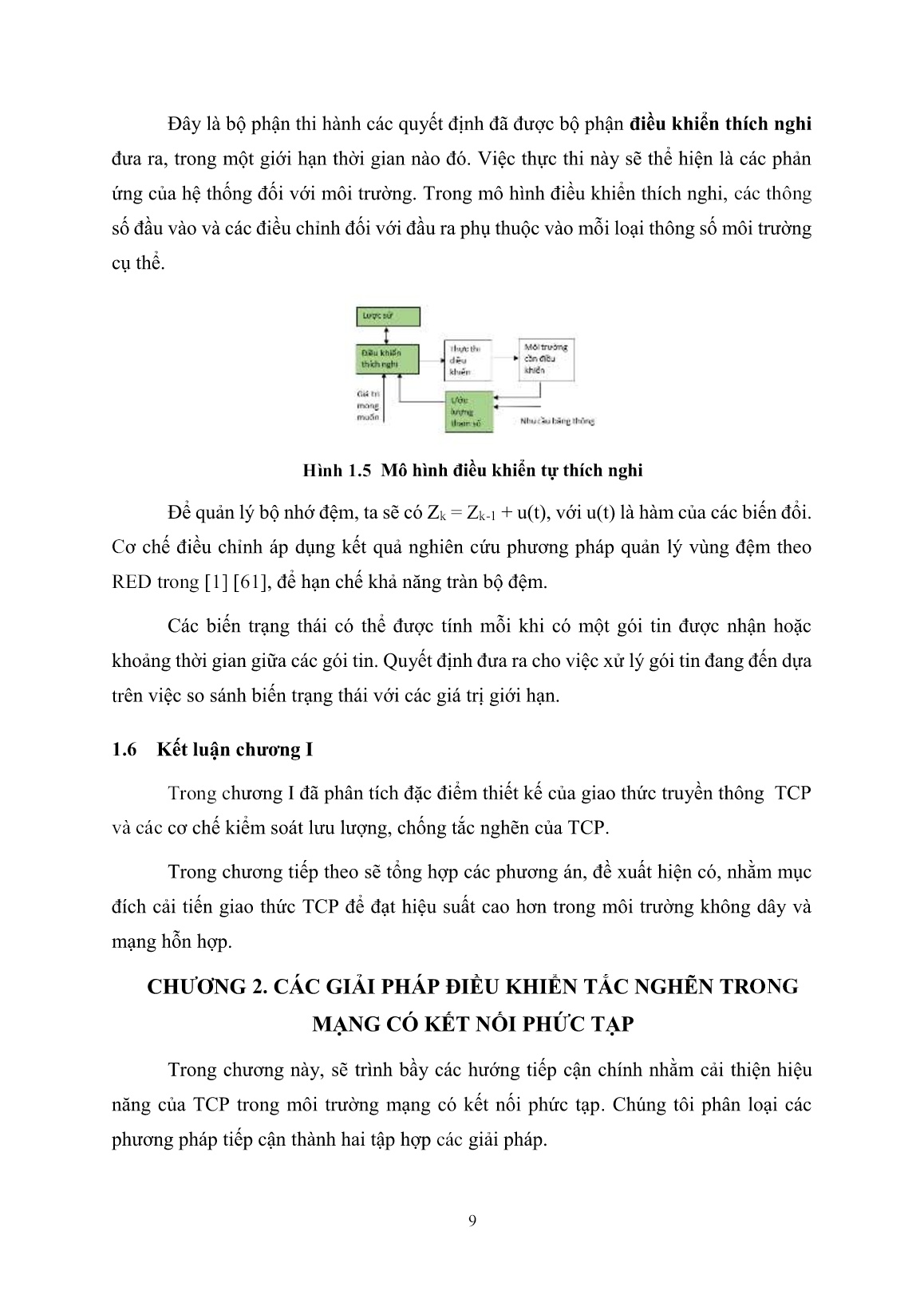 Luận án Mô hình tự thích nghi – giao thức họ TCP cho các ứng dụng đa phương tiện trong mạng không dây trang 9