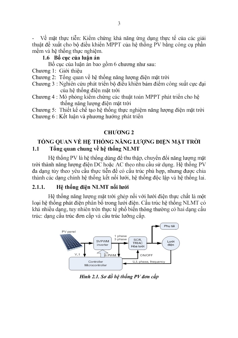 Luận án Nghiên cứu và phát triển hệ thống năng lượng điện mặt trời trang 5