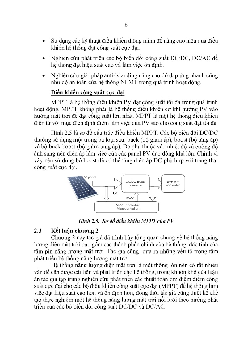 Luận án Nghiên cứu và phát triển hệ thống năng lượng điện mặt trời trang 8