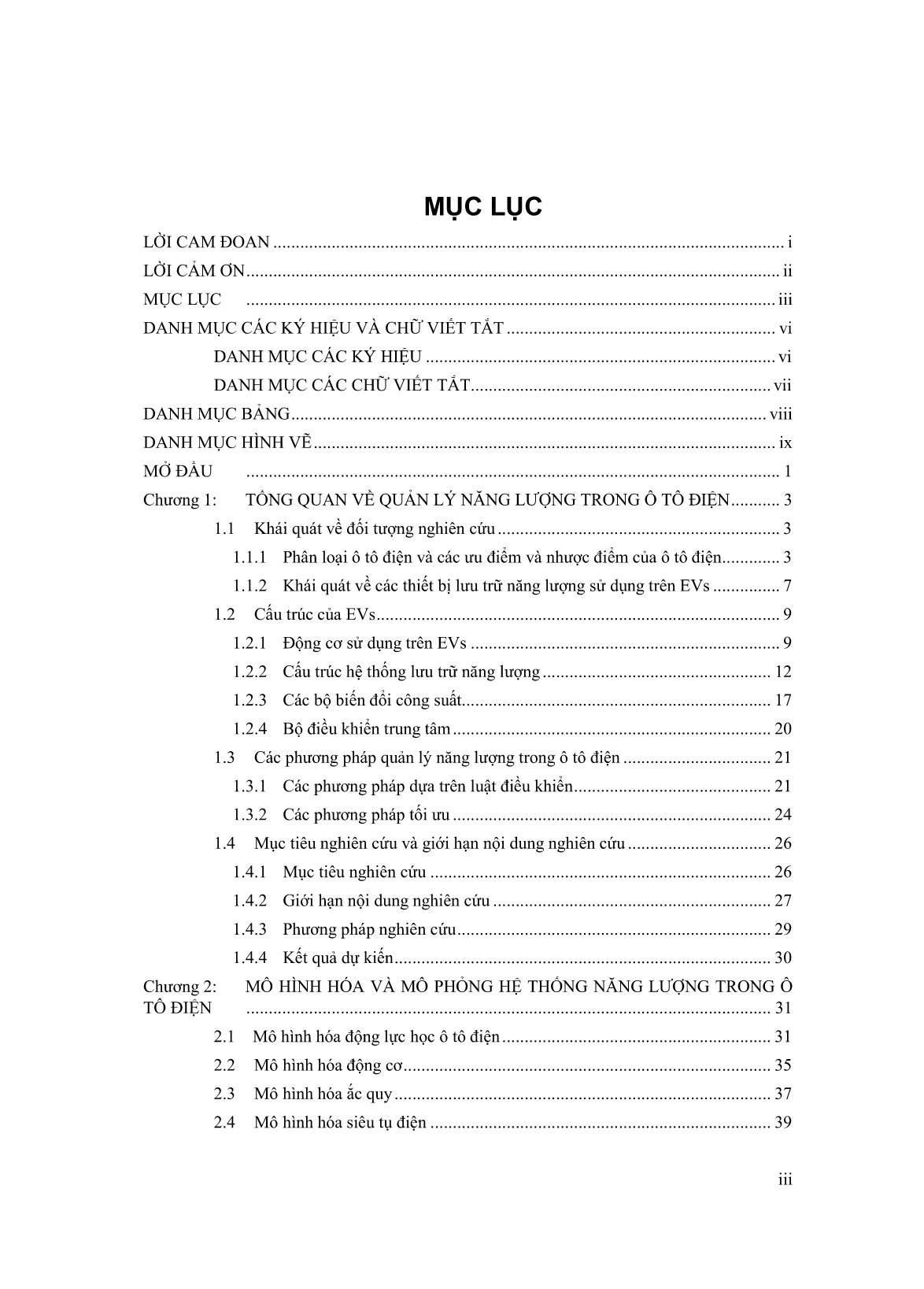 Luận án Nghiên cứu các phương pháp điều khiển năng lượng cho hệ thống nguồn lai ắc quy - Siêu tụ điện trong ô tô điện trang 4