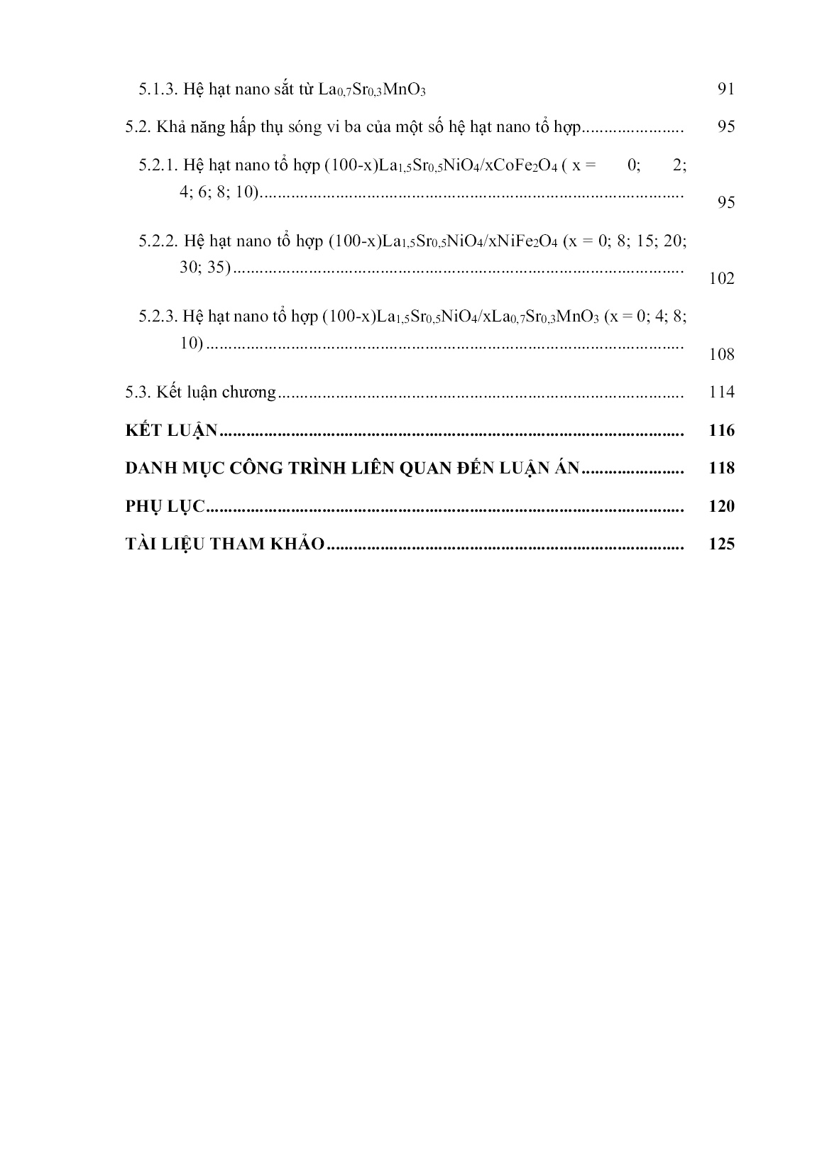 Luận án Nghiên cứu chế tạo một số vật liệu hấp thụ sóng vi ba trên cơ sở tổ hợp vật liệu điện môi La1,5Sr0,5NiO4 với các hạt nano từ trang 8