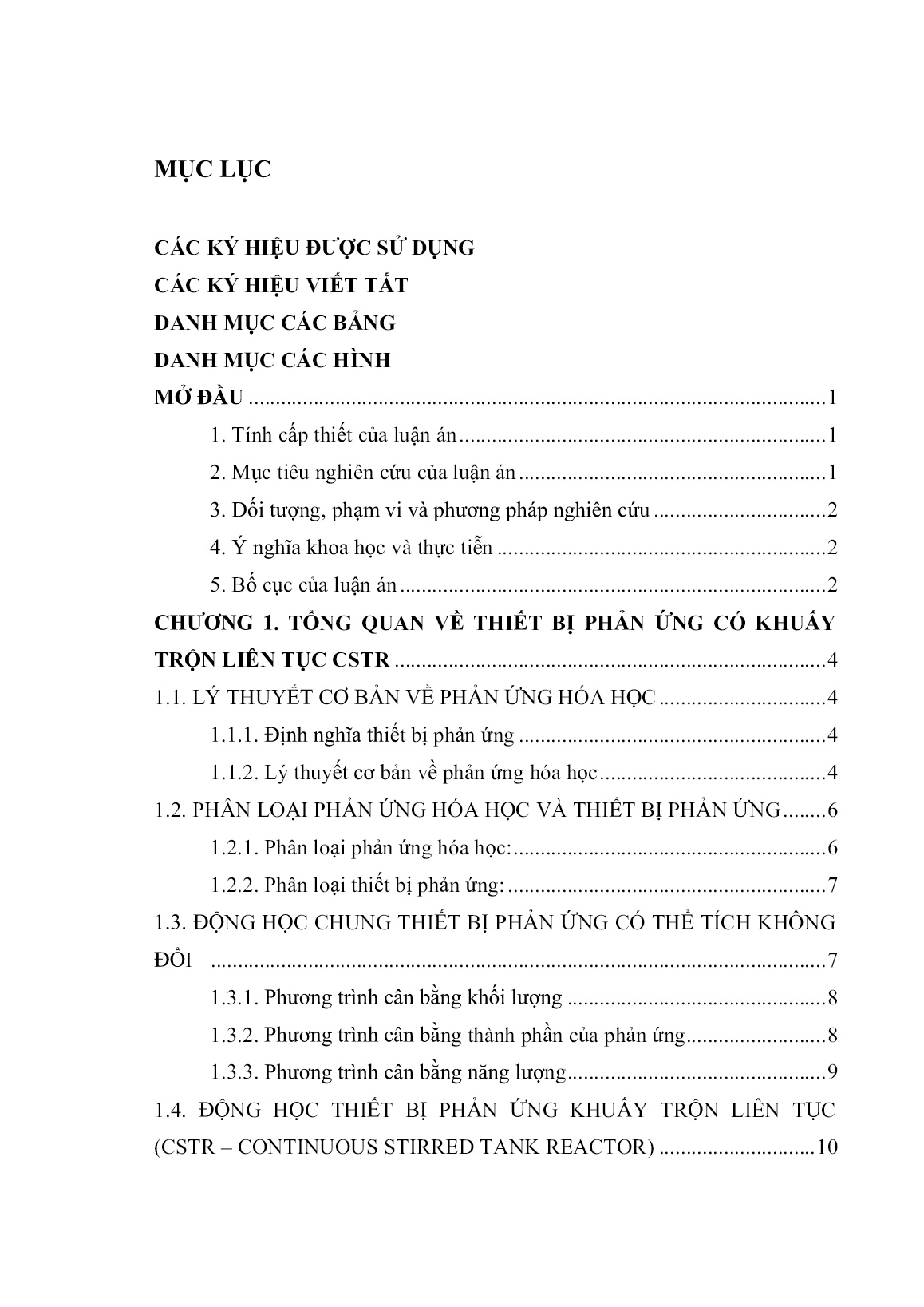 Luận án Ứng dụng điều khiển dự báo phi tuyến cho thiết bị phản ứng khuấy trộn liên tục trang 3