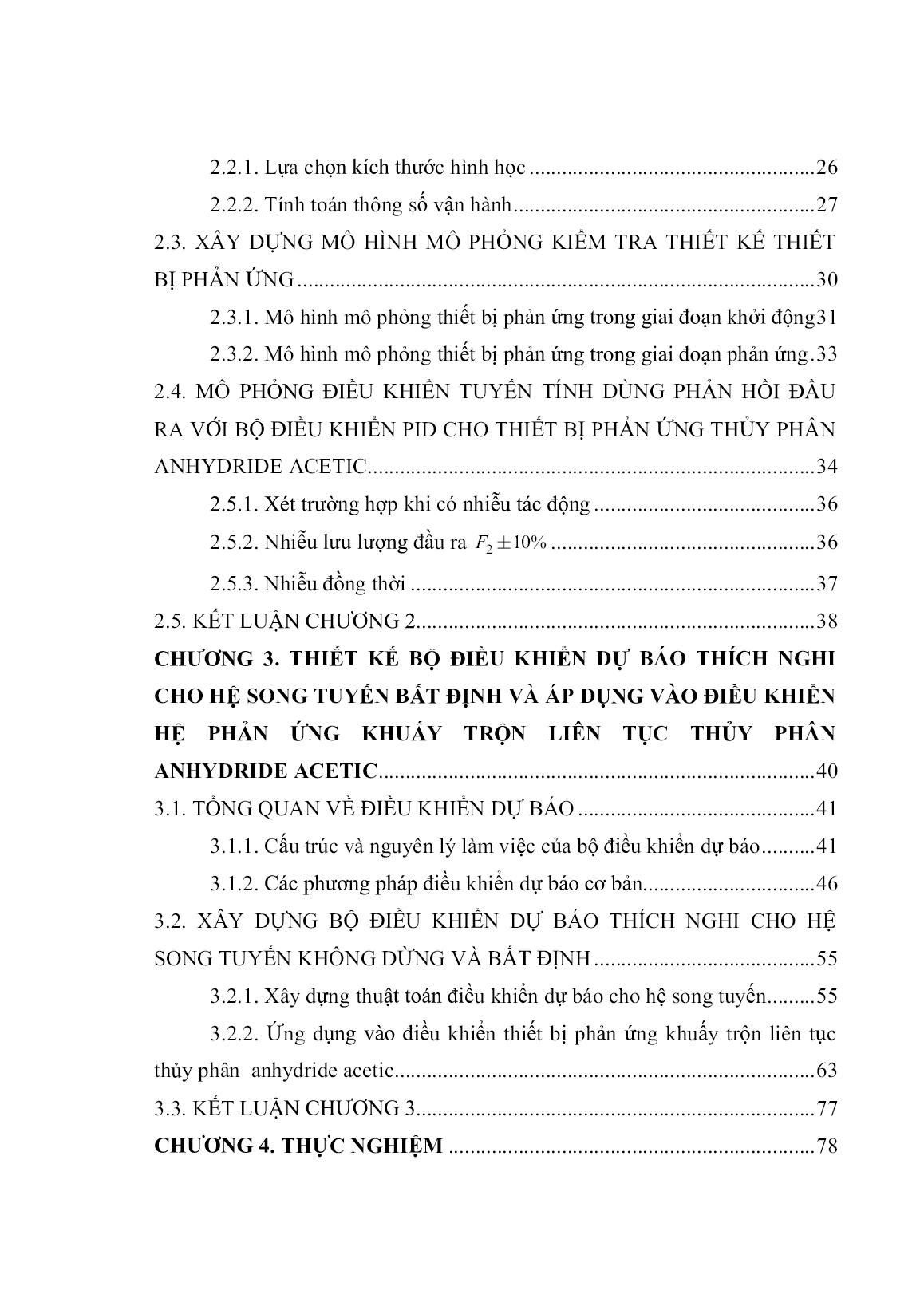 Luận án Ứng dụng điều khiển dự báo phi tuyến cho thiết bị phản ứng khuấy trộn liên tục trang 5