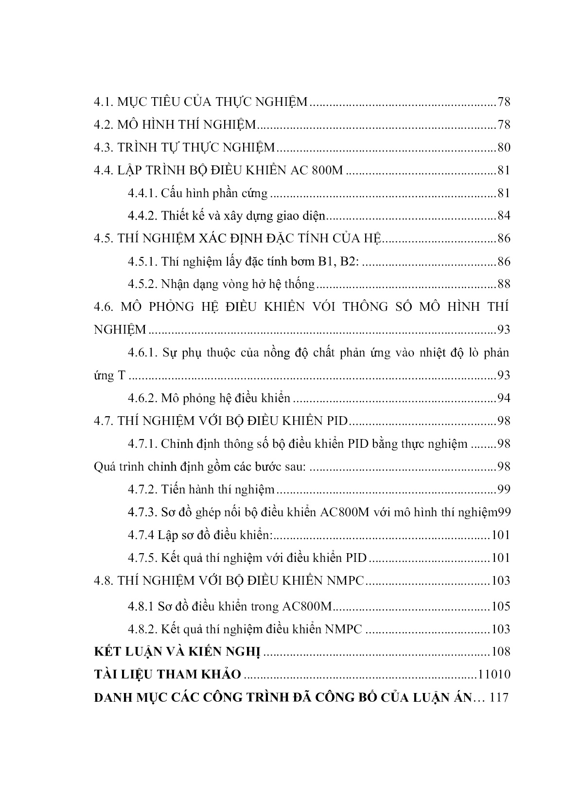 Luận án Ứng dụng điều khiển dự báo phi tuyến cho thiết bị phản ứng khuấy trộn liên tục trang 6