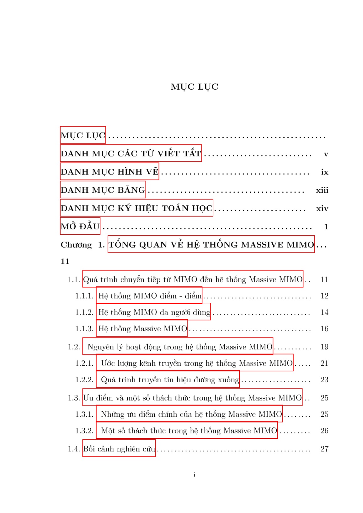 Luận án Nghiên cứu kỹ thuật lựa chọn ăng-ten phát và tiền mã hóa cho hệ thống Massive MIMO trang 5