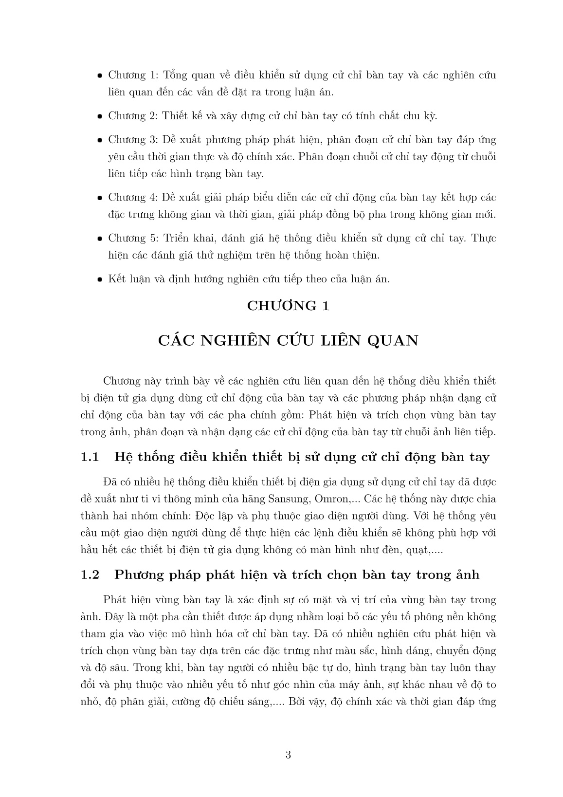 Luận án Nhận dạng cử chỉ động của bàn tay người sử dụng kết hợp thông tin hình ảnh và độ sâu ứng dụng trong tương tác người - Thiết bị trang 5