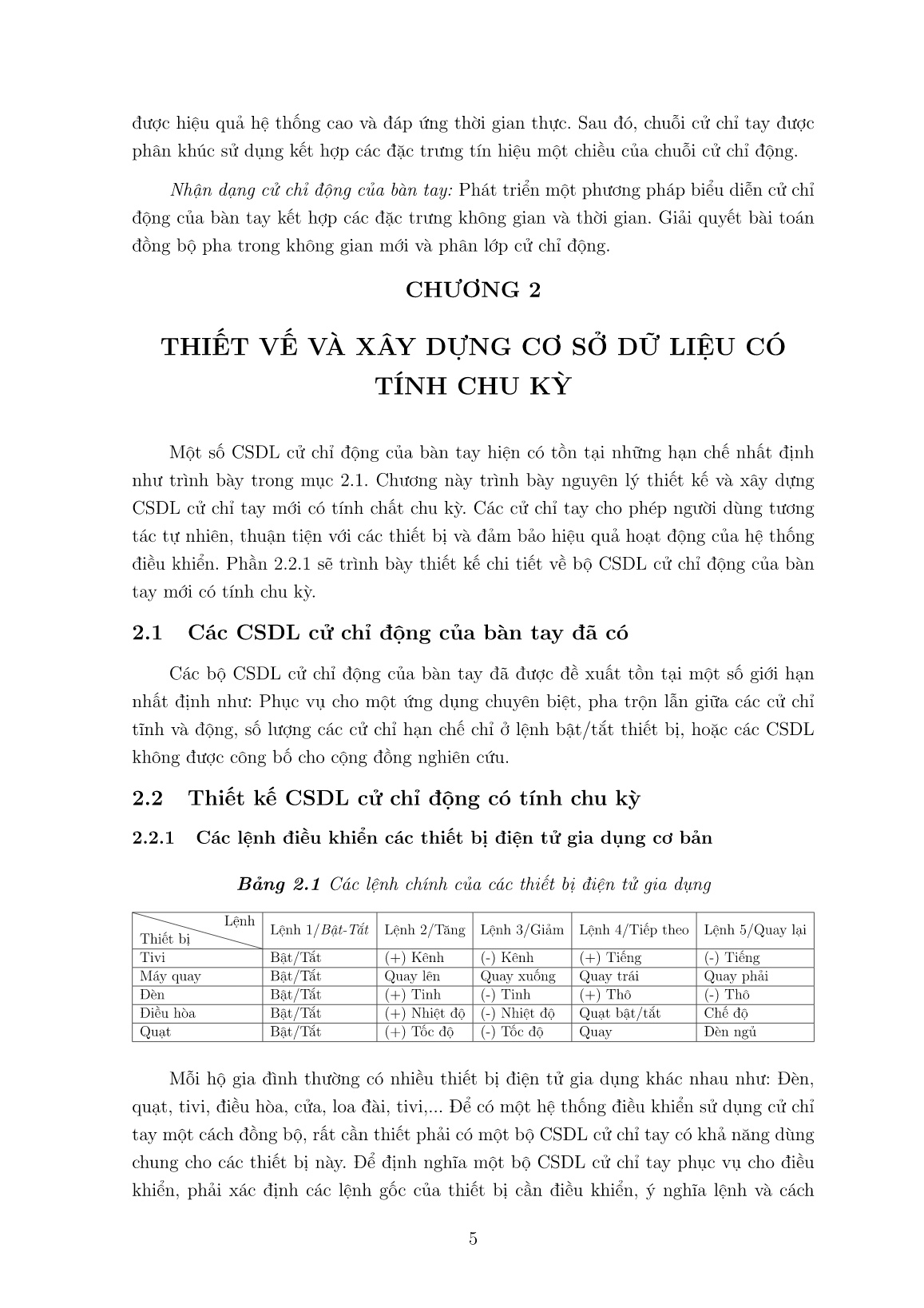 Luận án Nhận dạng cử chỉ động của bàn tay người sử dụng kết hợp thông tin hình ảnh và độ sâu ứng dụng trong tương tác người - Thiết bị trang 7