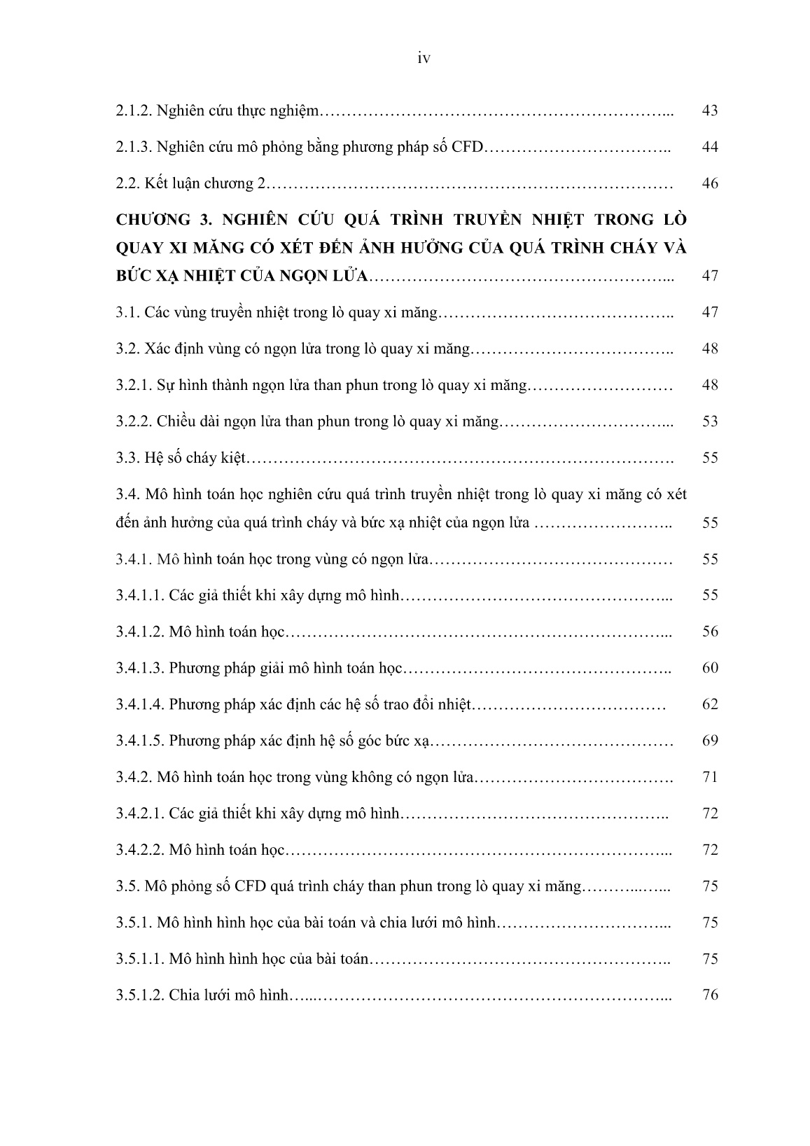 Luận án Nghiên cứu quá trình truyền nhiệt trong lõ quay xi măng có xét đến ảnh hưởng của quá trình cháy và bức xạ nhiệt của ngọn lửa trang 6